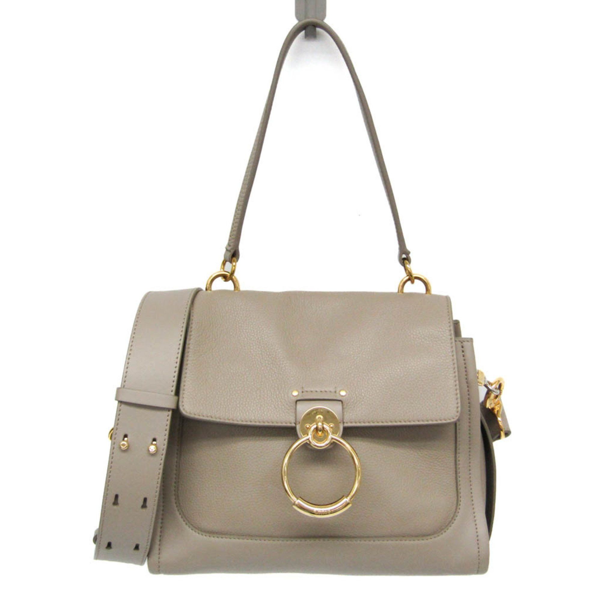 Chloé TESS Small Day Bag CHC20AS142C6223W Women's Leather HandbagShoulder Bag Grayish