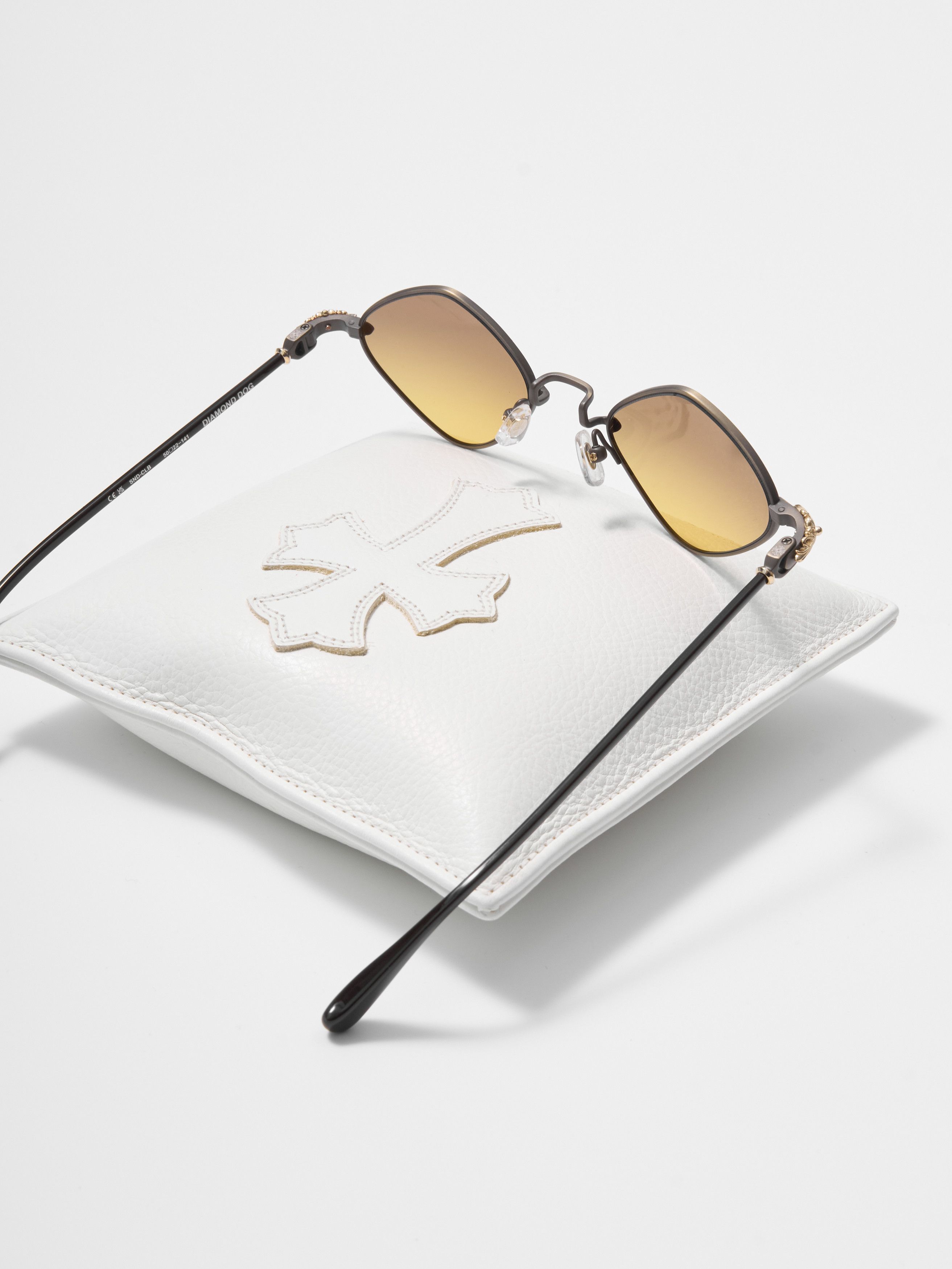 Chrome Hearts CHROME HEARTS DIAMOND DOG SAND - CLASSIC BROWN SUNGLASSES Size ONE SIZE - 3 Thumbnail