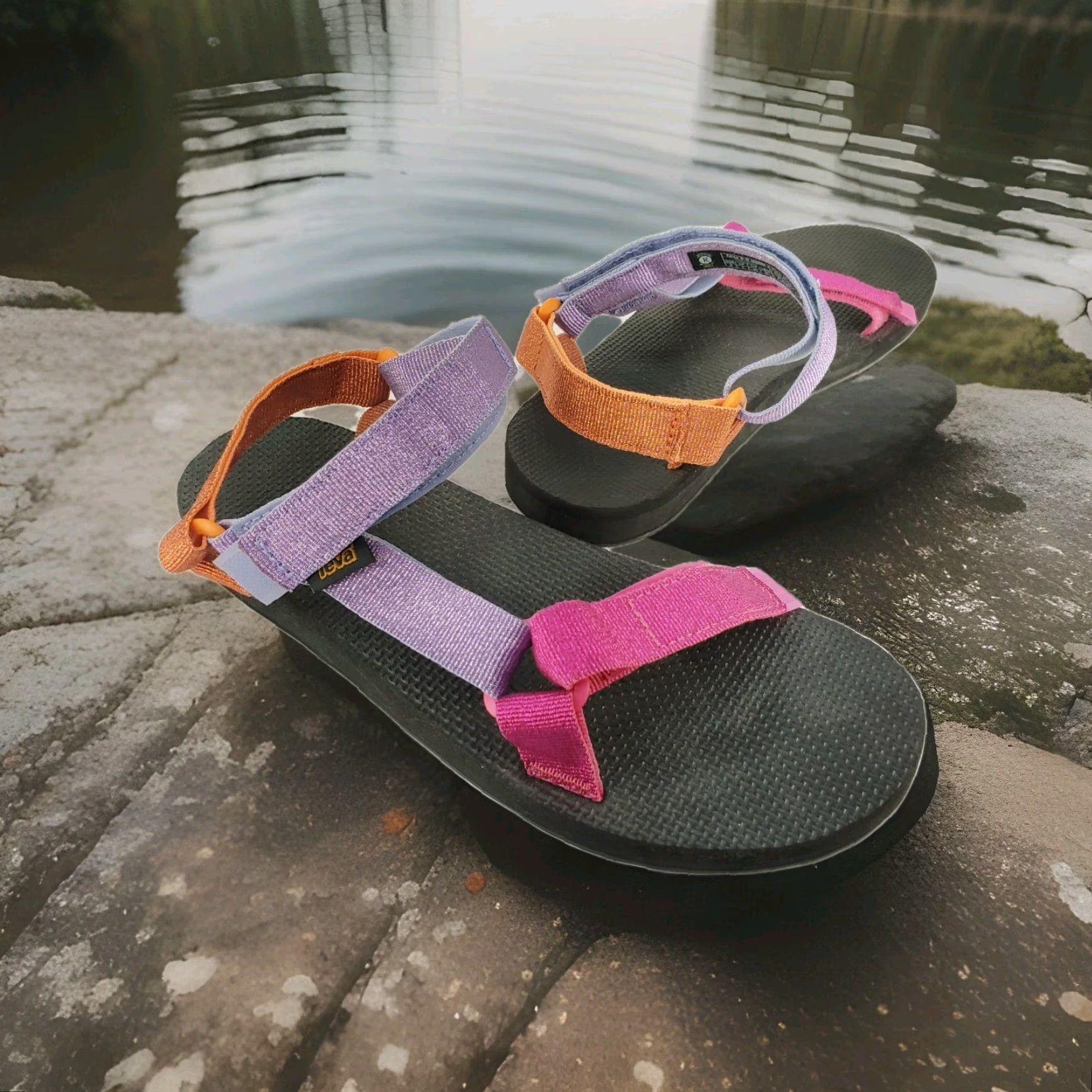 Teva Teva Midform Universal Spectrum Sandal Women's Multicolor Size US9 EU40 Strappy Adjustable Comfort Rubber Outsole Colorblock Pattern Size US 9 / IT 39 - 2 Thumbnail