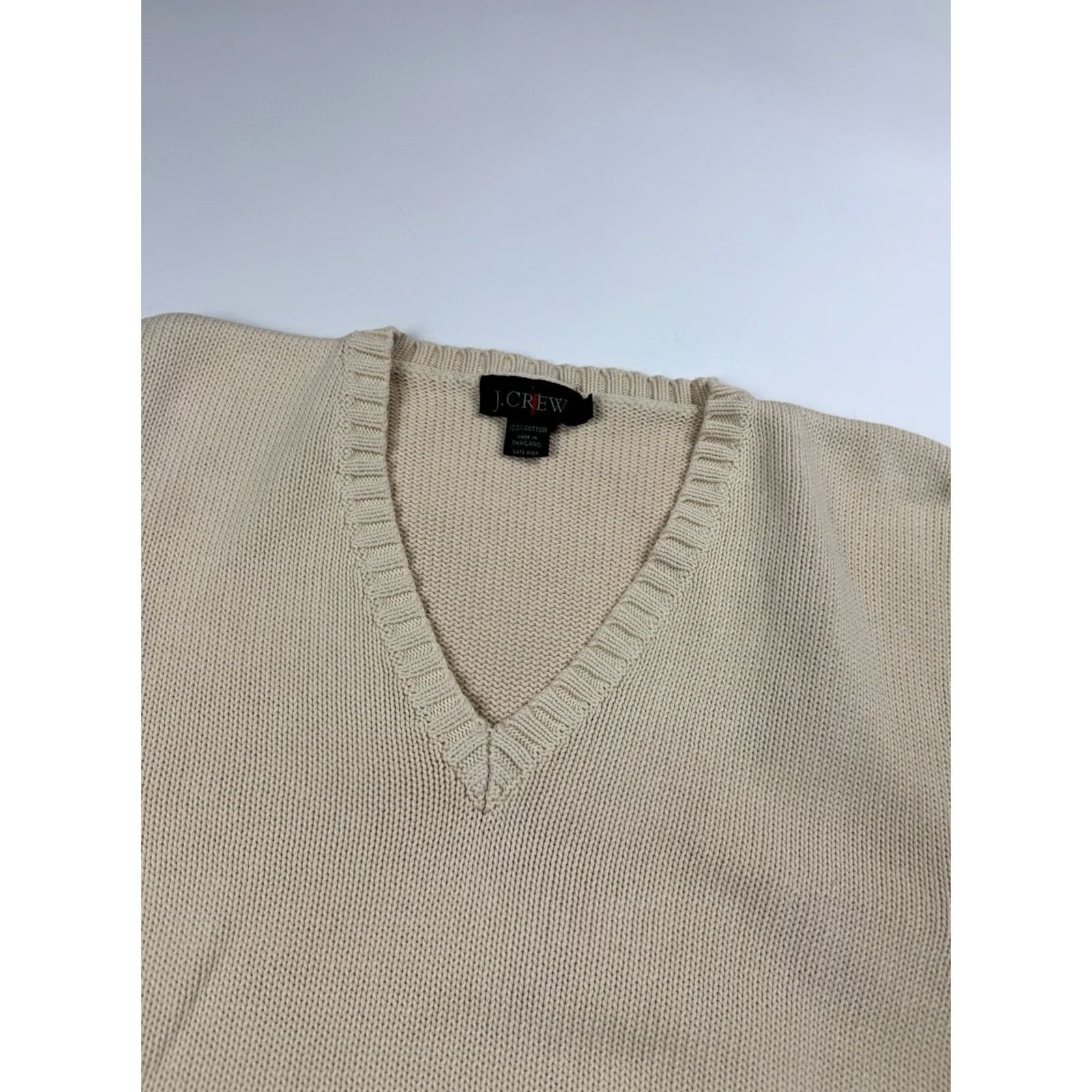 J.Crew VINTAGE J Crew Sweater Vest Men’s Size XL Ivory Beige Oarsman Vtg V-neck Size US XL / EU 56 / 4 - 3 Thumbnail