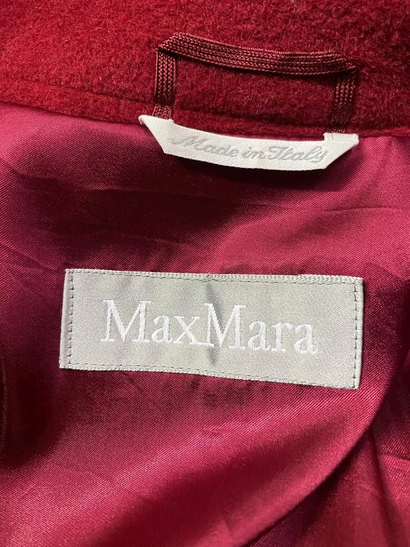 Max Mara Max Mara Double Breasted Wool Maroon Coat Size M / US 6-8 / IT 42-44 - 10 Thumbnail