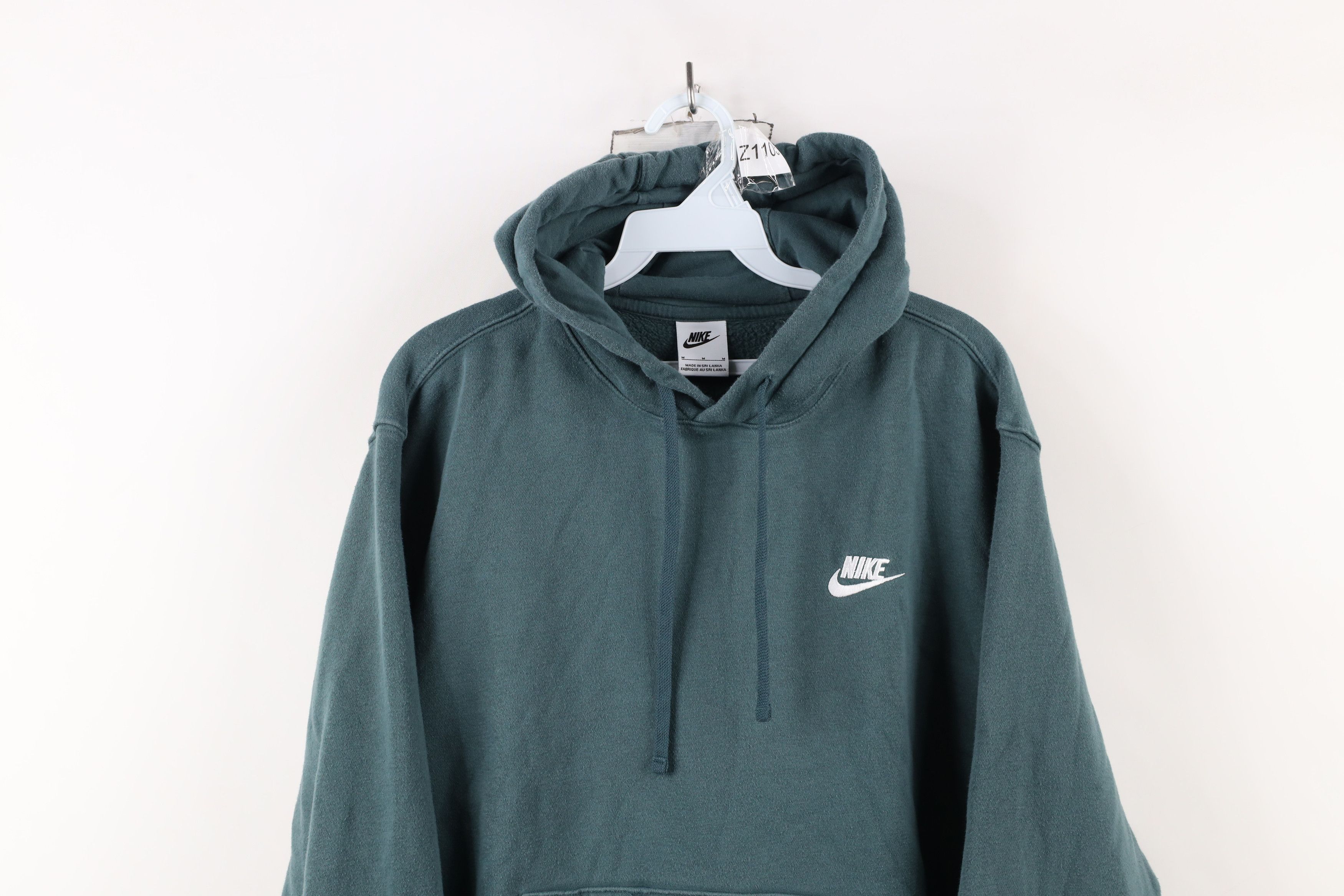 Nike × Vintage Vintage Nike Sportswear Scott Mini Swoosh Hoodie Green Size US M / EU 48-50 / 2 - 2 Thumbnail