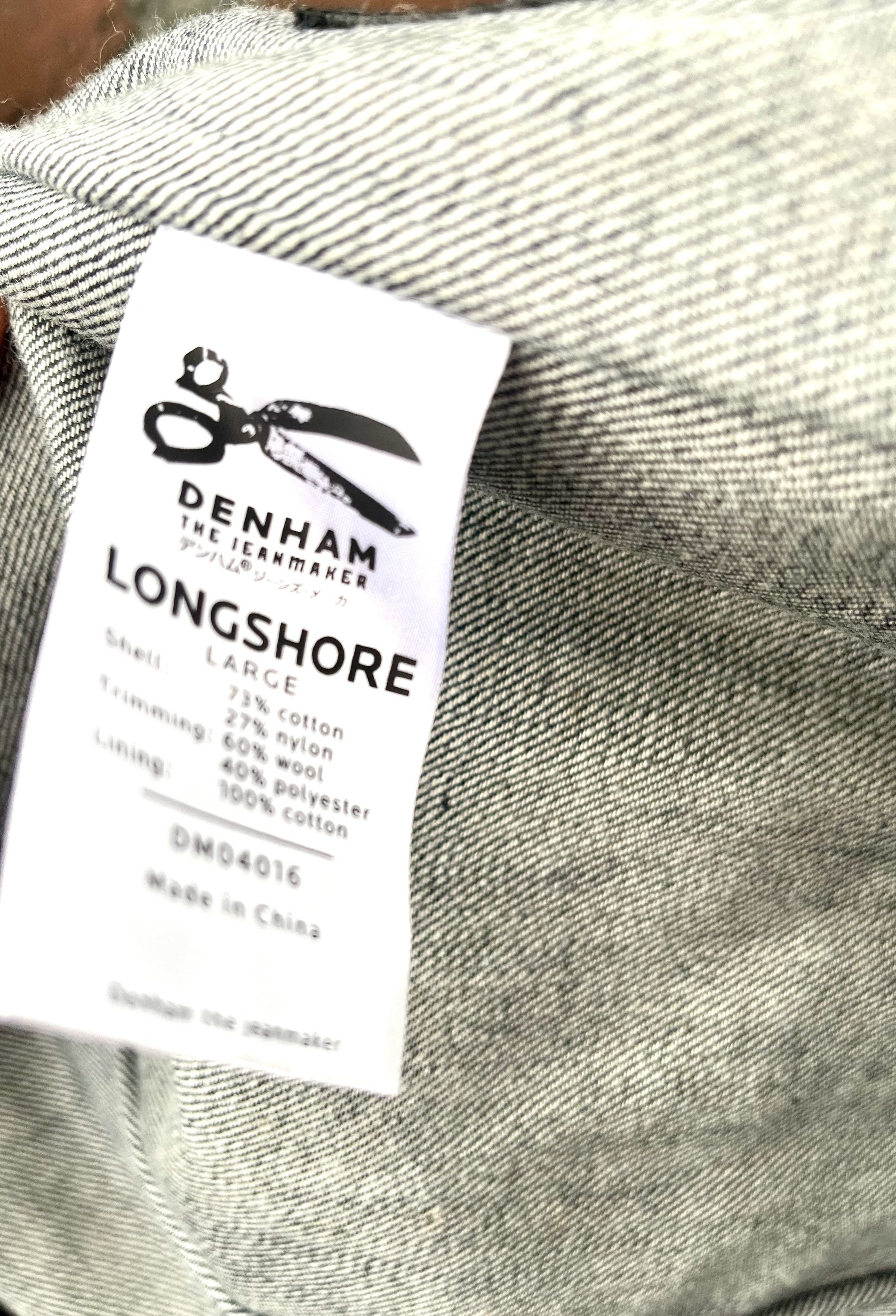 DENHAM Longshore Large black navy army biker rare military Size US L / EU 52-54 / 3 - 11 Thumbnail