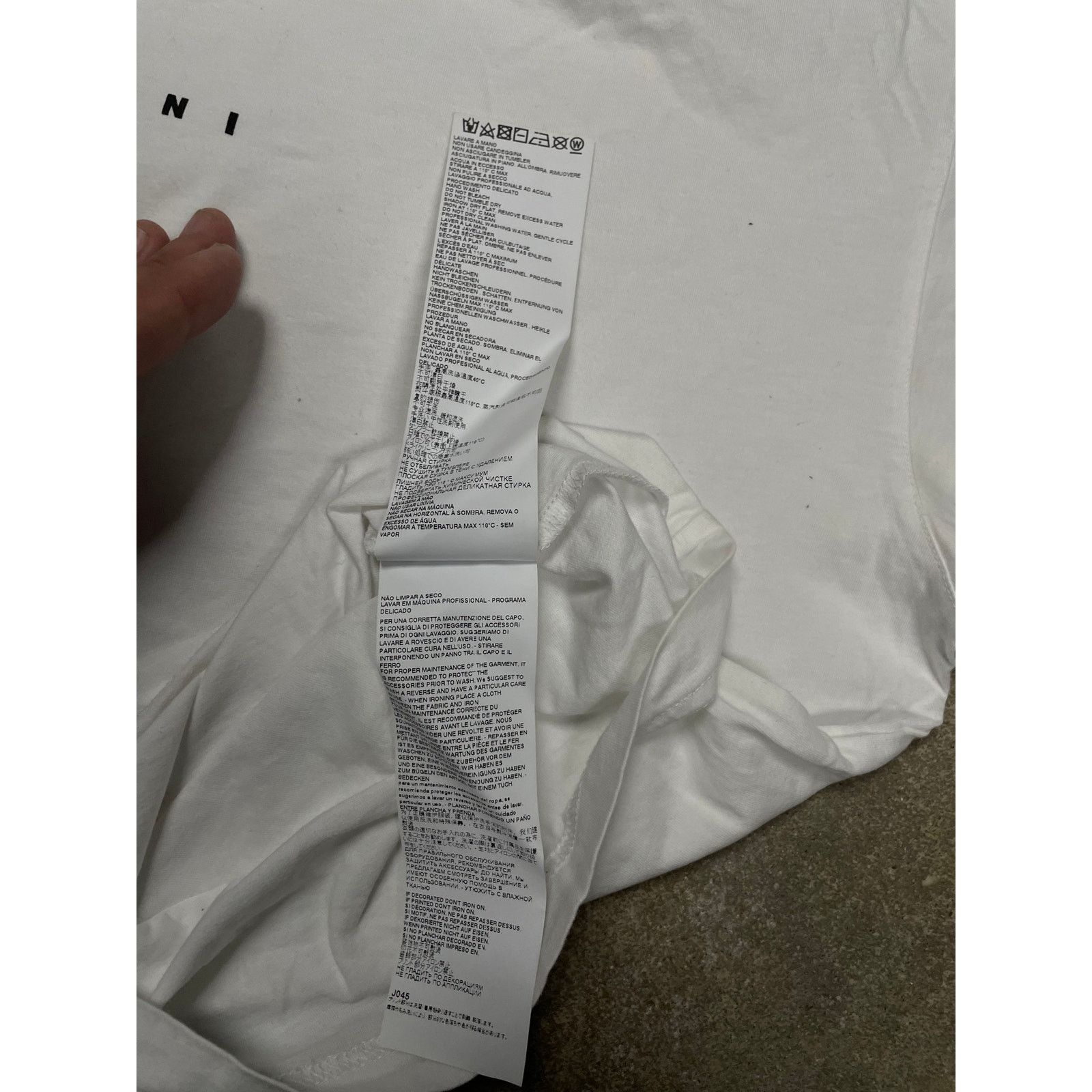 Marni Marni Tee White Small Logo Used 44 (Small) Size US S / EU 44-46 / 1 - 3 Thumbnail