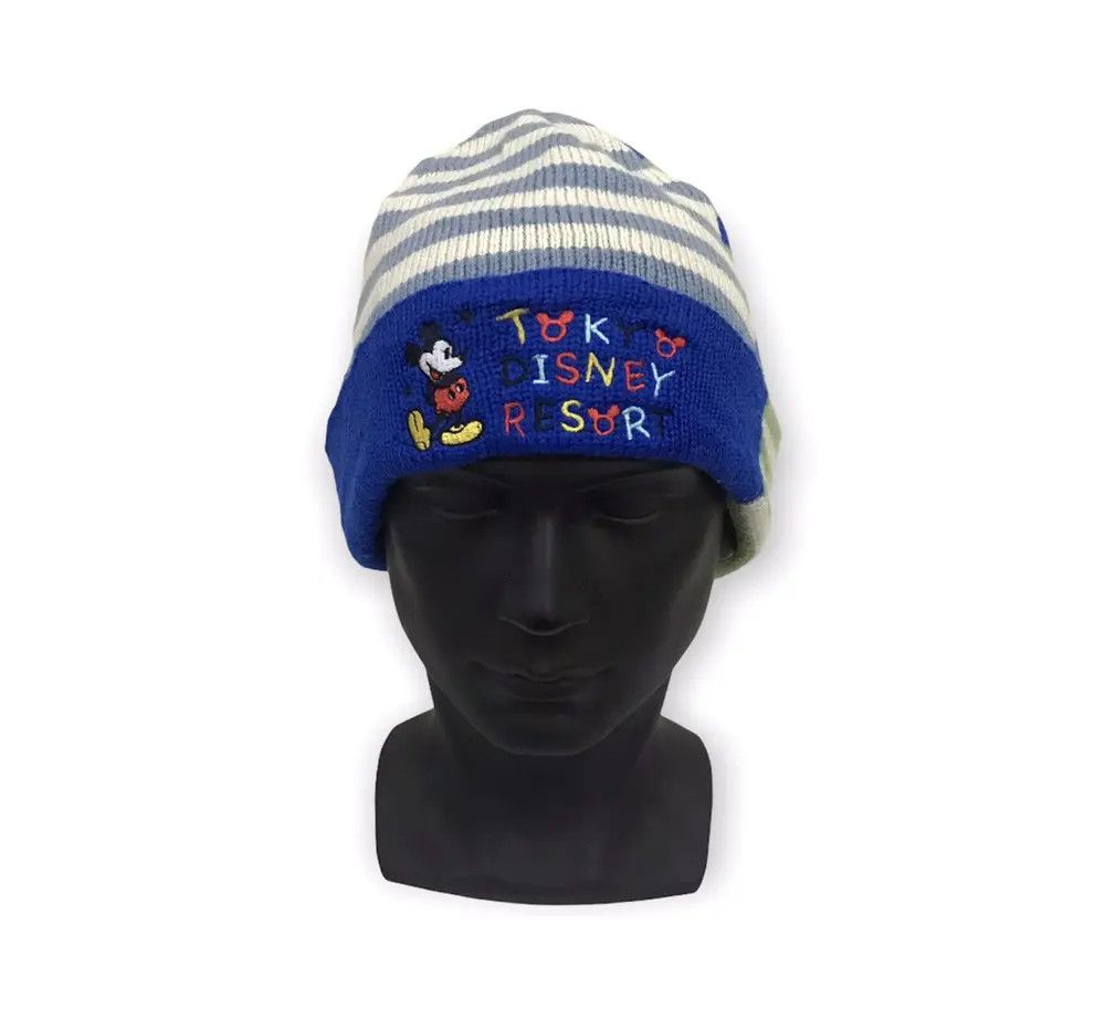 Disney × Mickey Mouse Disney Mickey Mouse Stripe Beanie Hat Size ONE SIZE - 1 Thumbnail