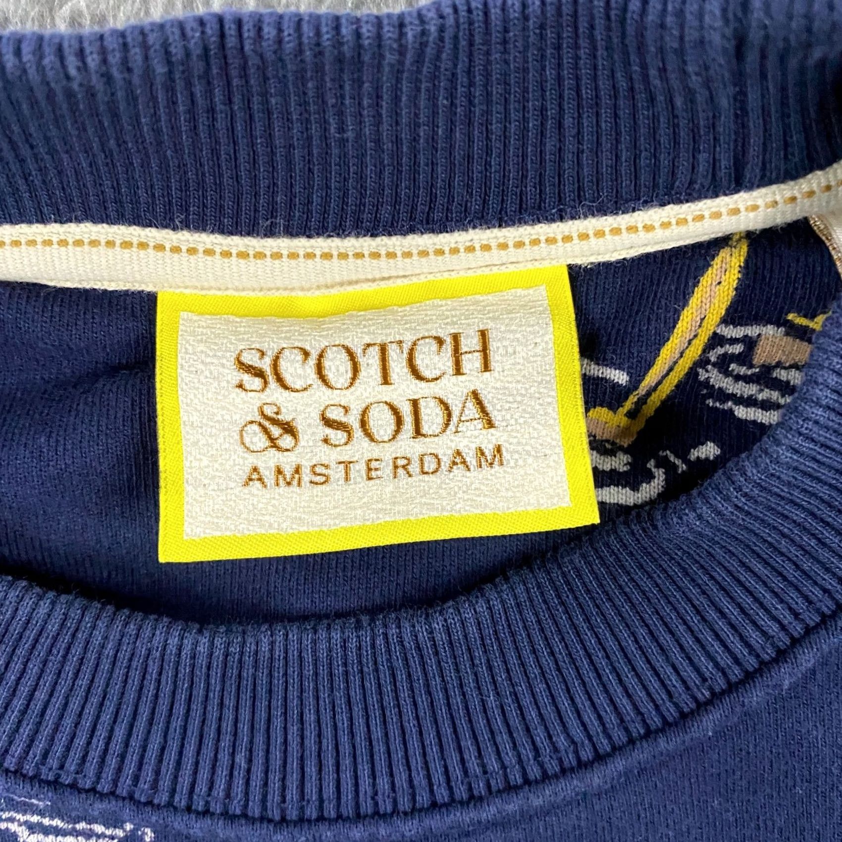 Scotch & Soda Scotch & Soda Sweatshirt Mens Small Sail Boats Pullover Crew Preppy Blue Size US S / EU 44-46 / 1 - 3 Thumbnail