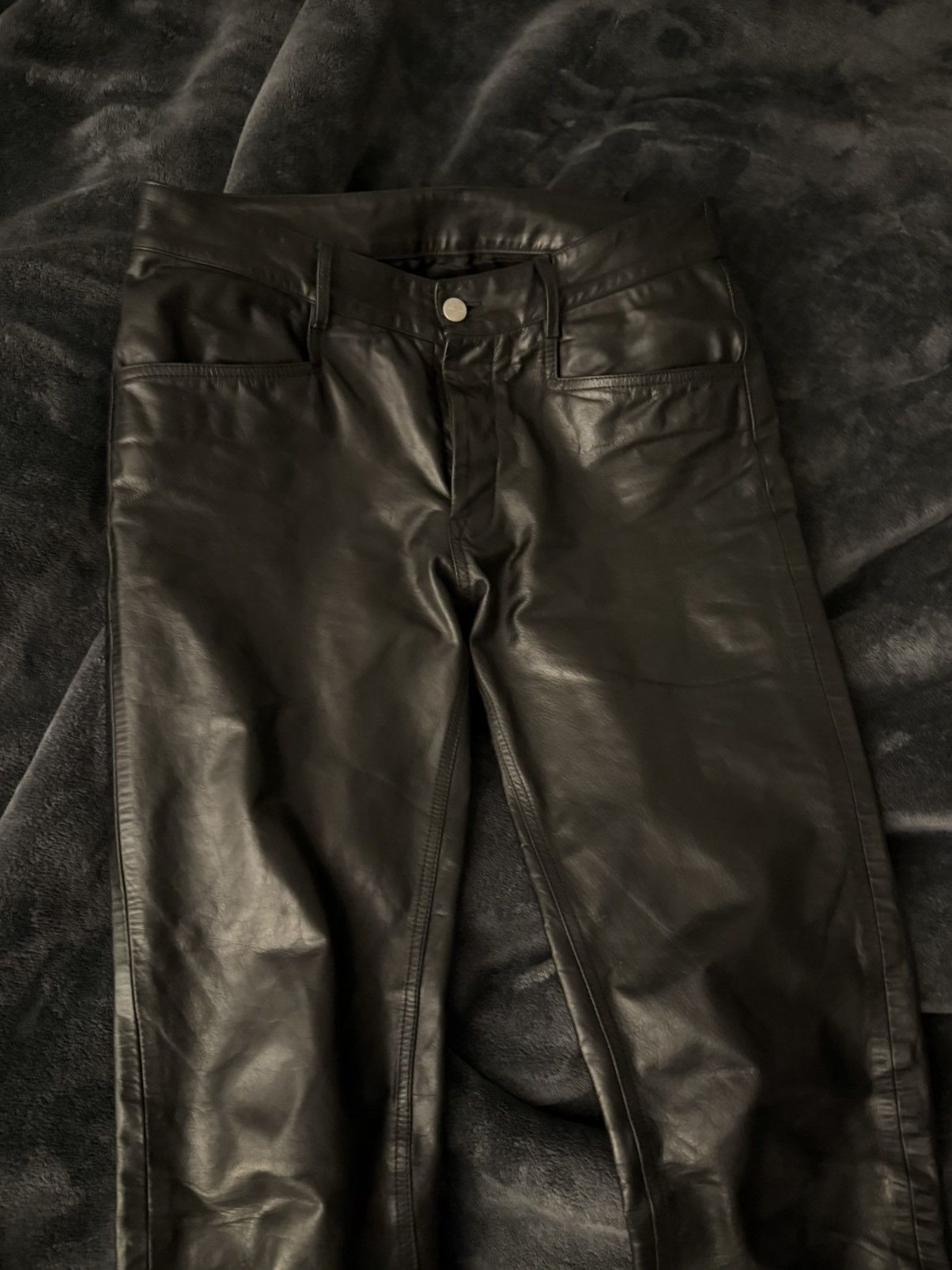Rick Owens Rick Owens Leather Tyrone Pants Size US 30 / EU 46 - 15 Thumbnail