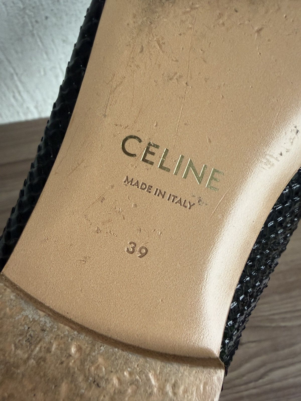 Celine Mary jane ballet python stamped flats Size US 9 / IT 39 - 17 Thumbnail