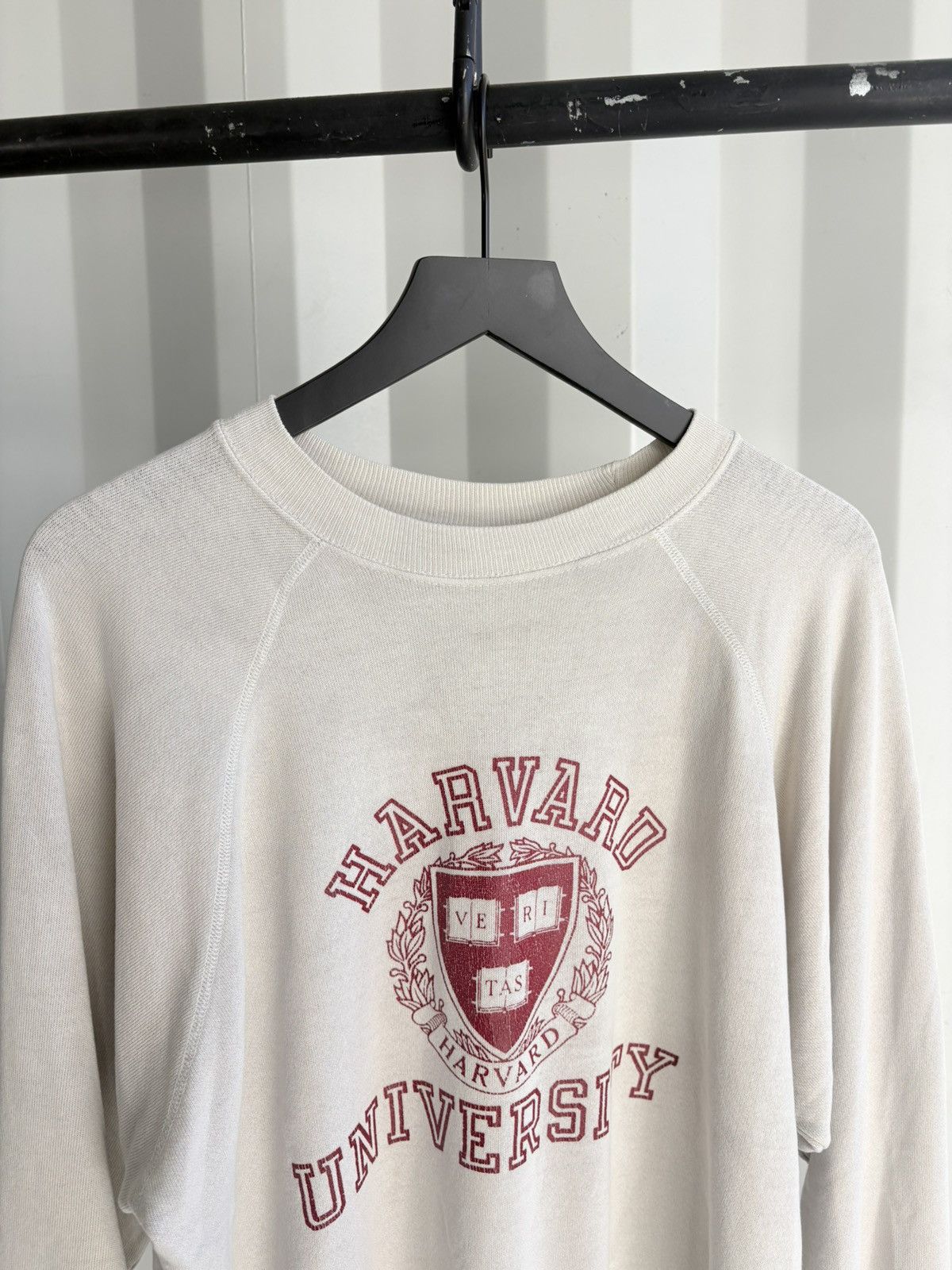 Vintage Vintage 80s Harvard Sweatshirt Faded Distressed Grunge Size US L / EU 52-54 / 3 - 5 Thumbnail