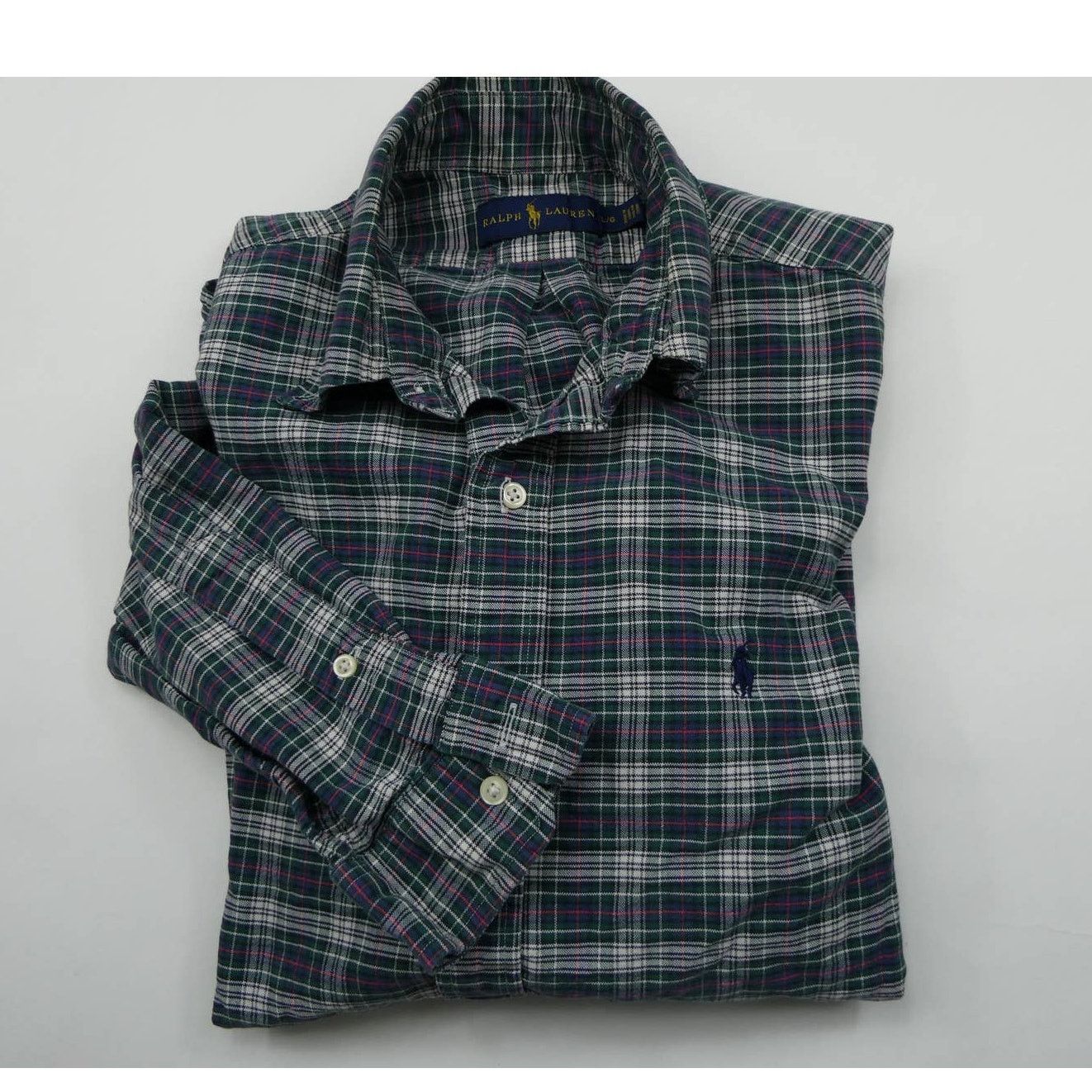 Polo Ralph Lauren POLO RALPH LAUREN plaid long sleeve button down shirt, large Size US L / EU 52-54 / 3 - 1 Thumbnail