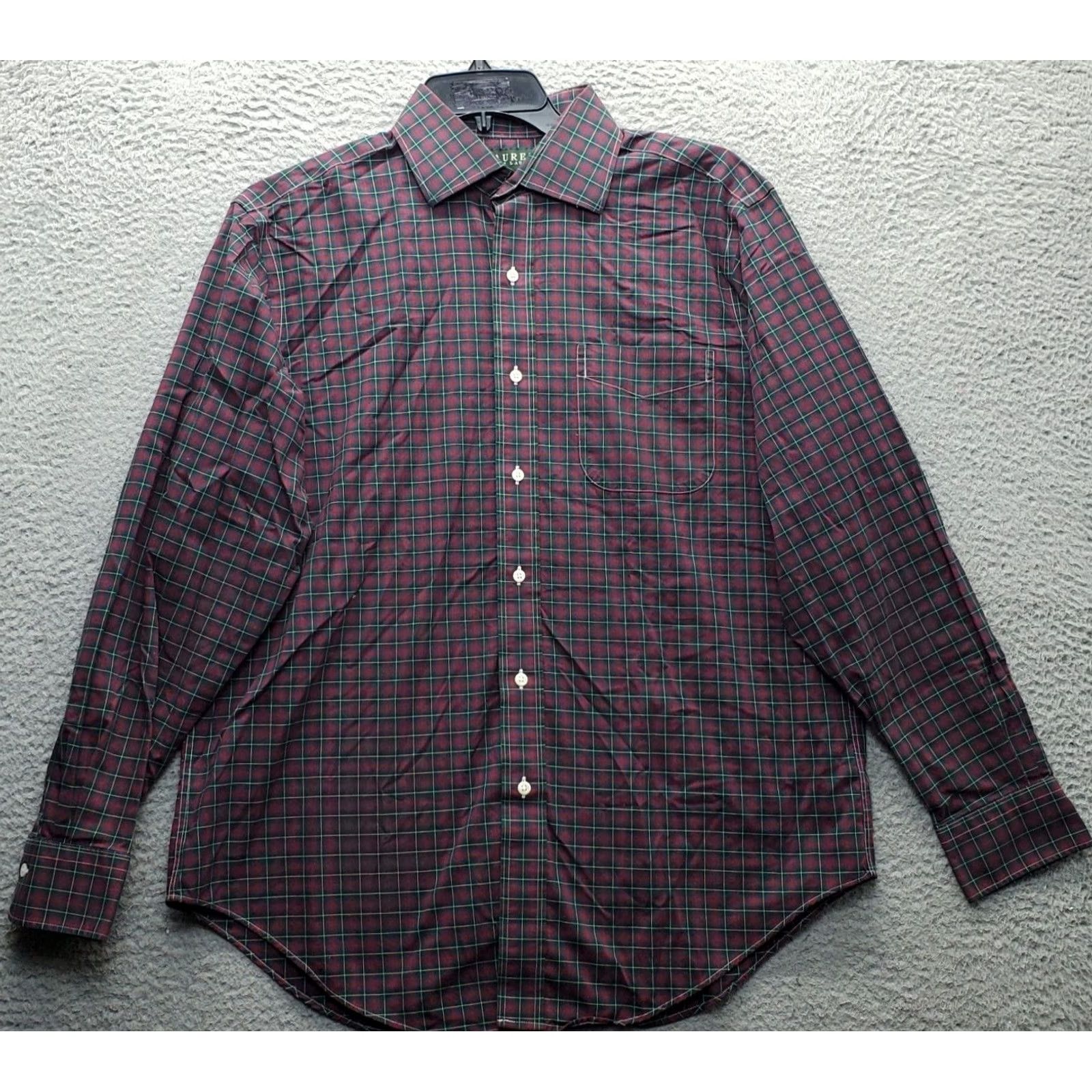 Ralph Lauren Lauren Ralph Lauren Dress Shirt Mens 16.5 Multi Plaid Non-Iron Collared Button Up Shirt Size 46R - 2 Thumbnail