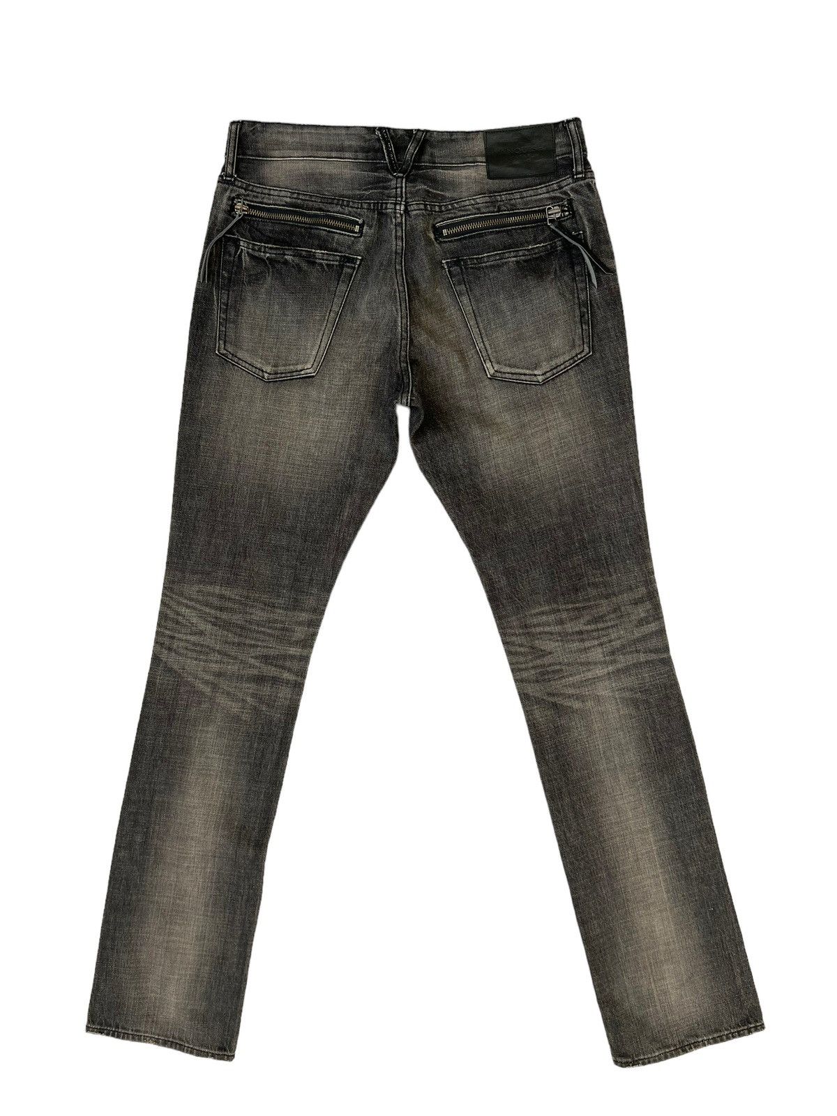 Vanquish Mud Wash Vintage Vanquish Japan Fade Black Denim Slim Jeans Size US 30 / EU 46 - 2 Thumbnail