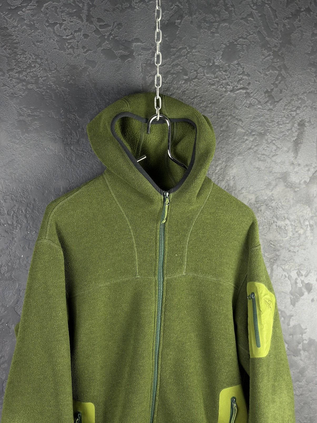 Arc'teryx Arcteryx Covert Hoody Polartec Fleece Jacket Green Mens Size US L / EU 52-54 / 3 - 4 Thumbnail