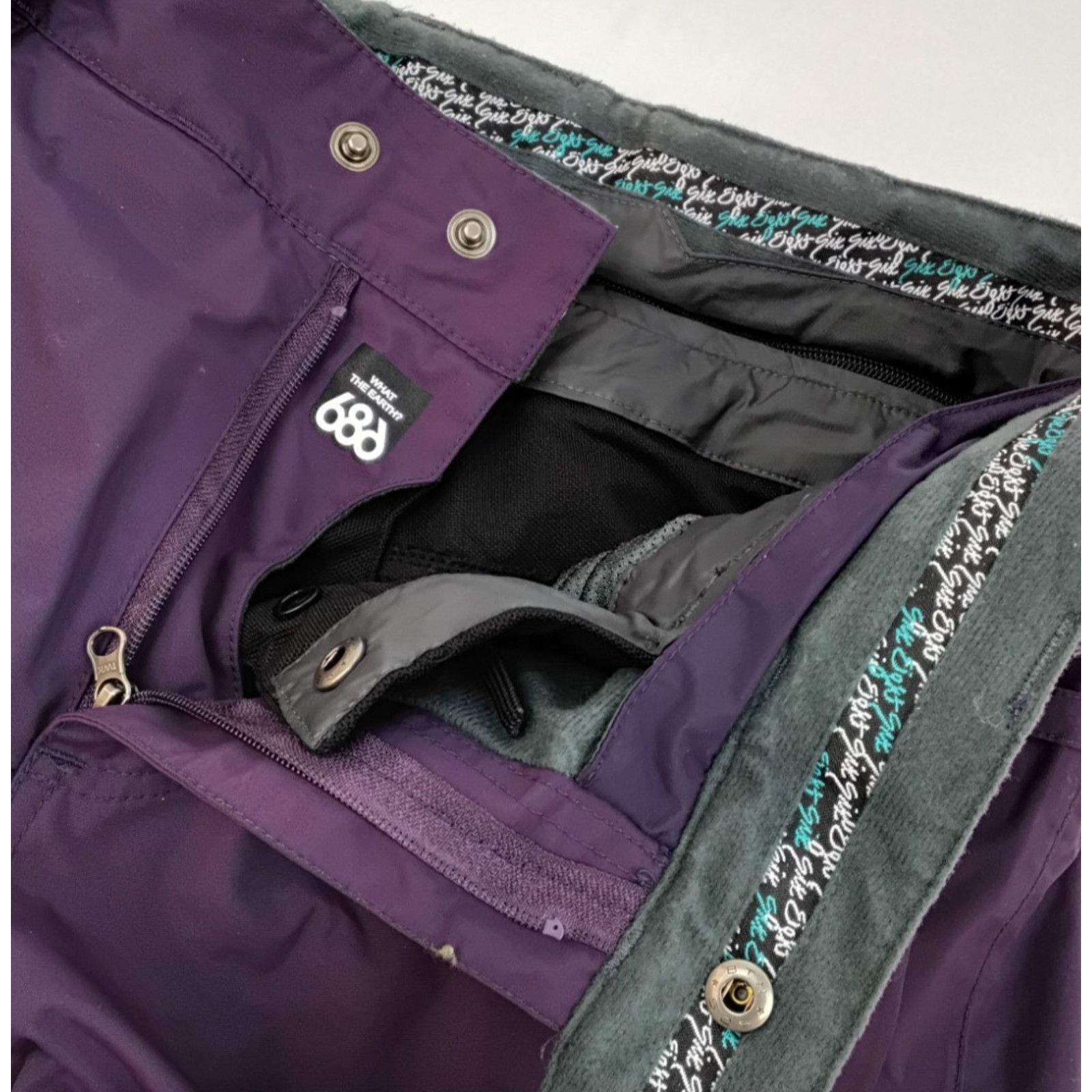 686 686 Smarty 3-in-1 Ski/Snowboard Pants Women's L Purple Liner Size 34" / US 12 / IT 48 - 9 Thumbnail