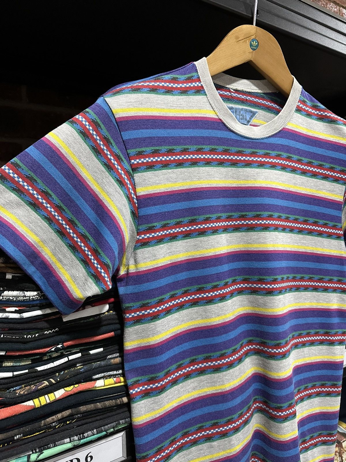 Hai Sporting Gear Vintage Issey Miyake Studio Stripe Tee Size US M / EU 48-50 / 2 - 3 Thumbnail
