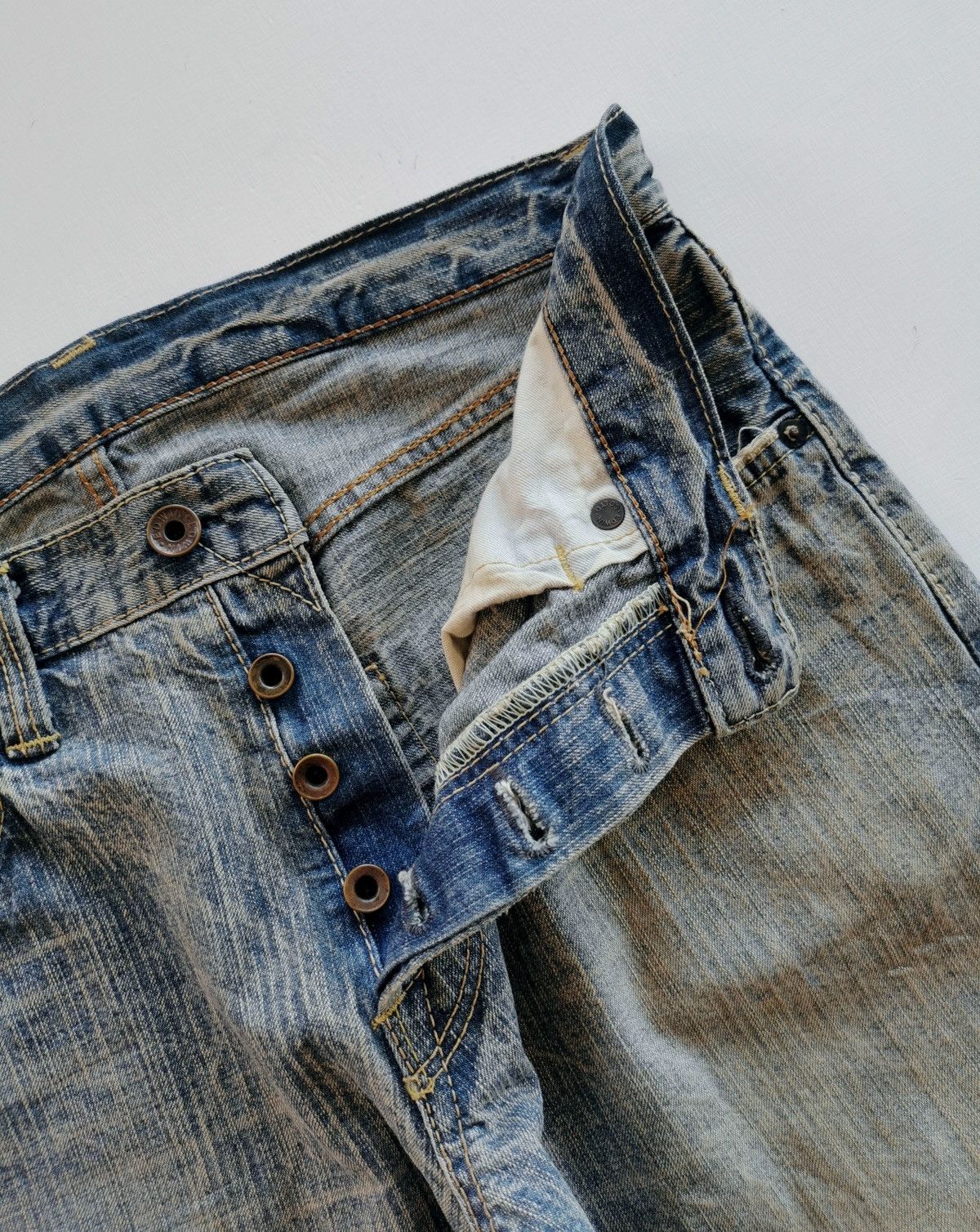 Edwin Rustic Vintage Edwin 505BXX Selvedge Denim Jeans Size US 31 - 3 Thumbnail