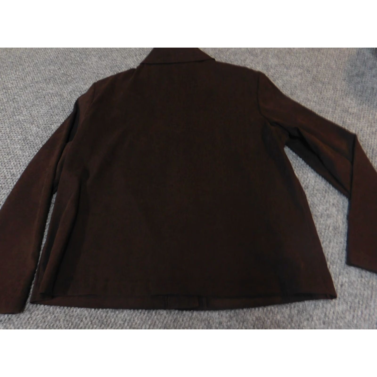 Vintage Briggs Jacket Large Brown Blazer Womens New York four button stretch Size L / US 10 / IT 46 - 7 Thumbnail