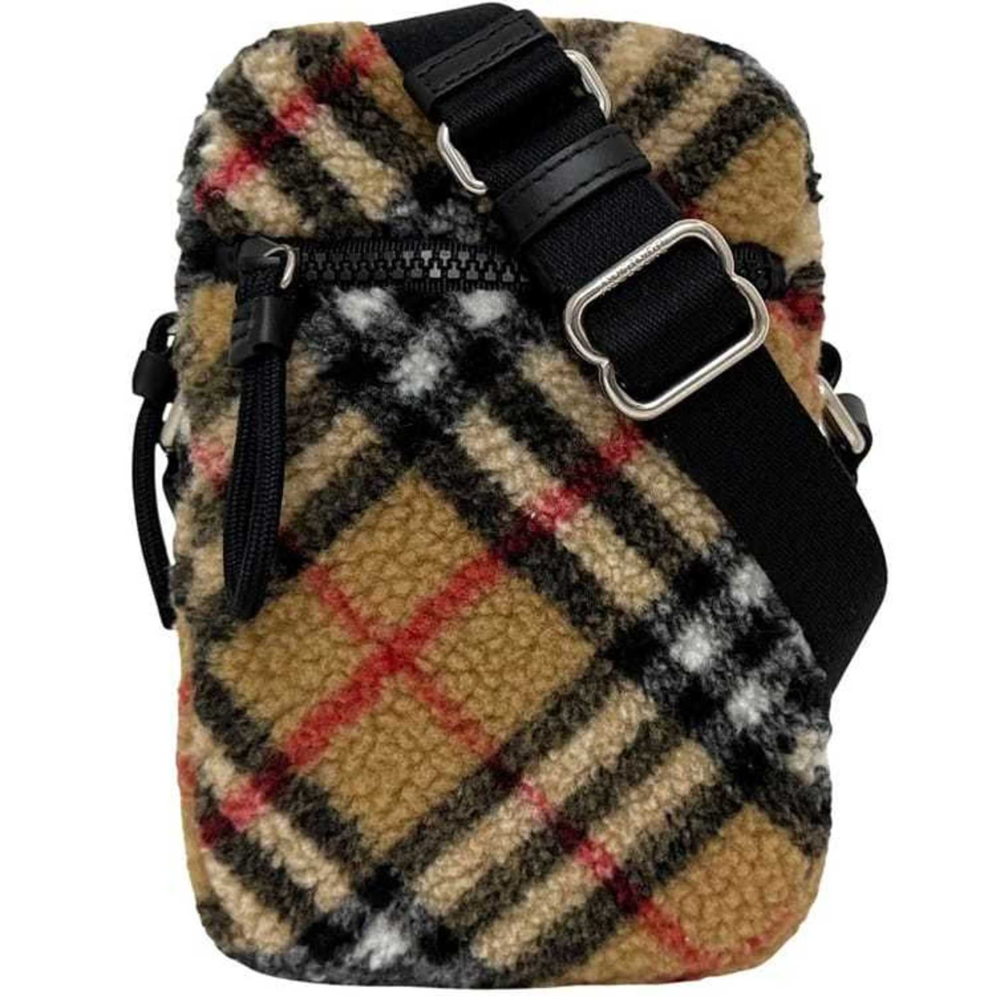 Burberry Burberry Vertical Mini Shoulder Bag (ec-24876) in Beige (Archive Beige) 8078299. Unused. Wool, leather, and fleece material. Crossbody bag Nova Check pattern. Size ONE SIZE - 1 Thumbnail