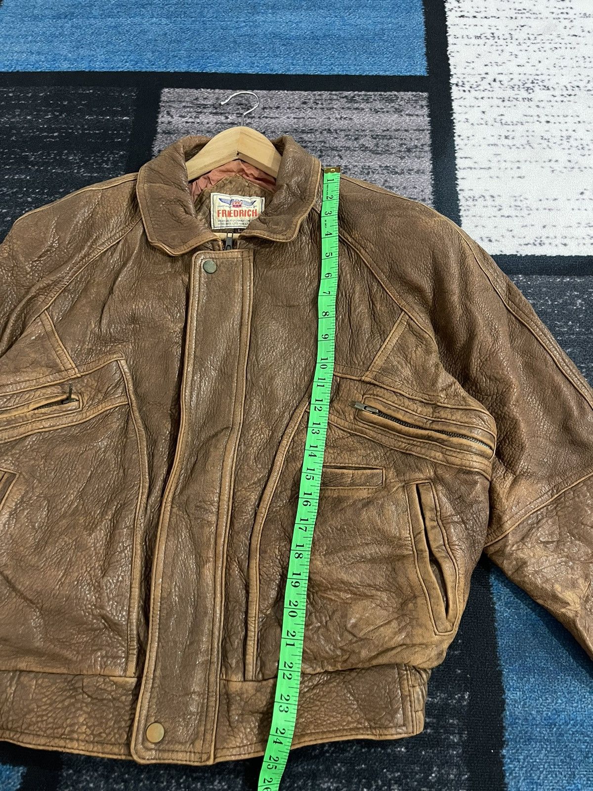 Vintage Vintage Friedrich Leather Bomber Jacket Size US L / EU 52-54 / 3 - 16 Thumbnail