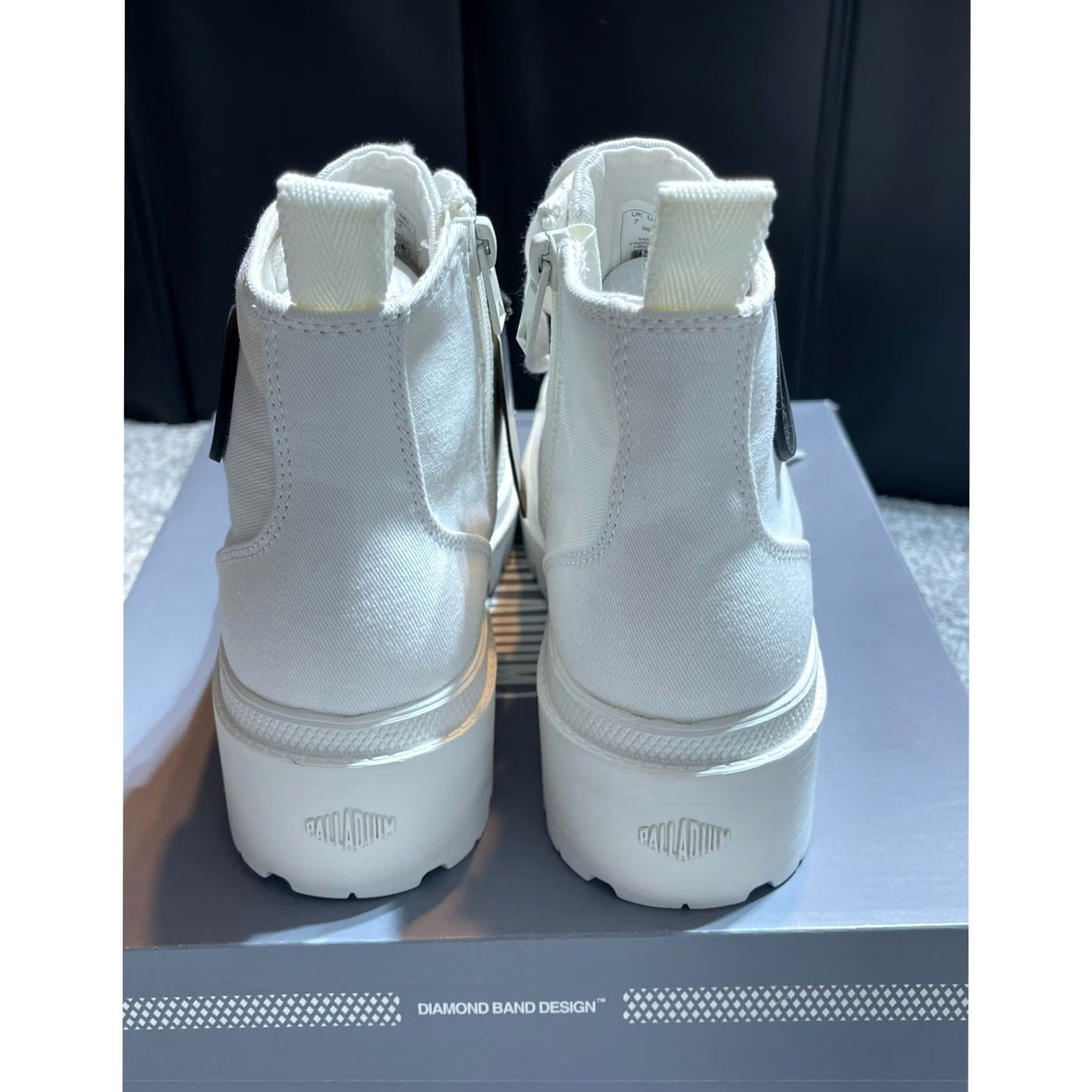 Palladium Palladium Canvas Boot 10 90s Revival Minimalist Grunge Clean Girl Gorpcore Comfy Women Boots Casual Travel Combat Ankle Lace Up White Rubber Shoes Size US 8 / IT 38 - 4 Thumbnail