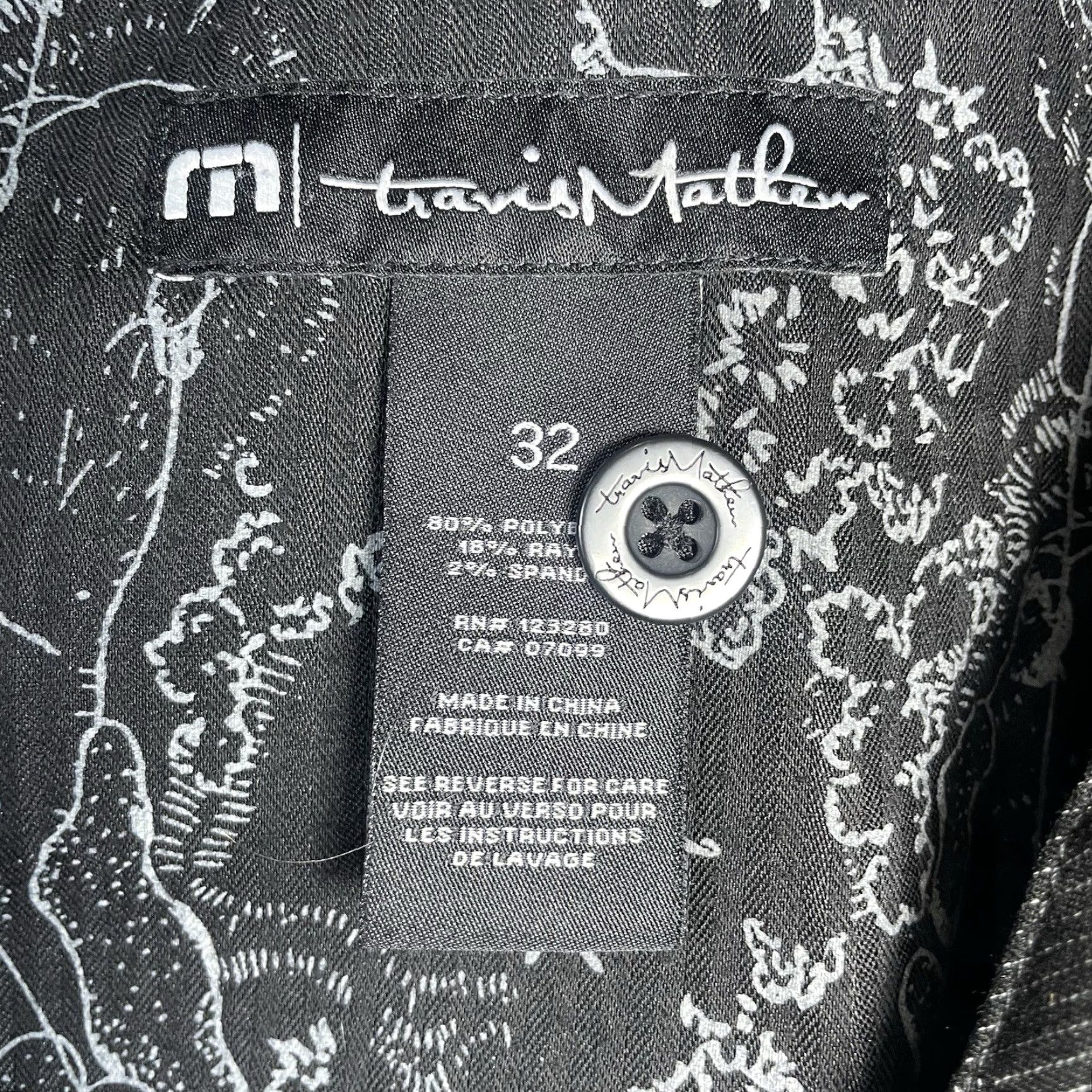 TravisMathew VINTAGE Travis Mathew Dress Pants Men Size 32x31 Black Pinstripe Formal Slacks Size US 32 / EU 48 - 6 Thumbnail