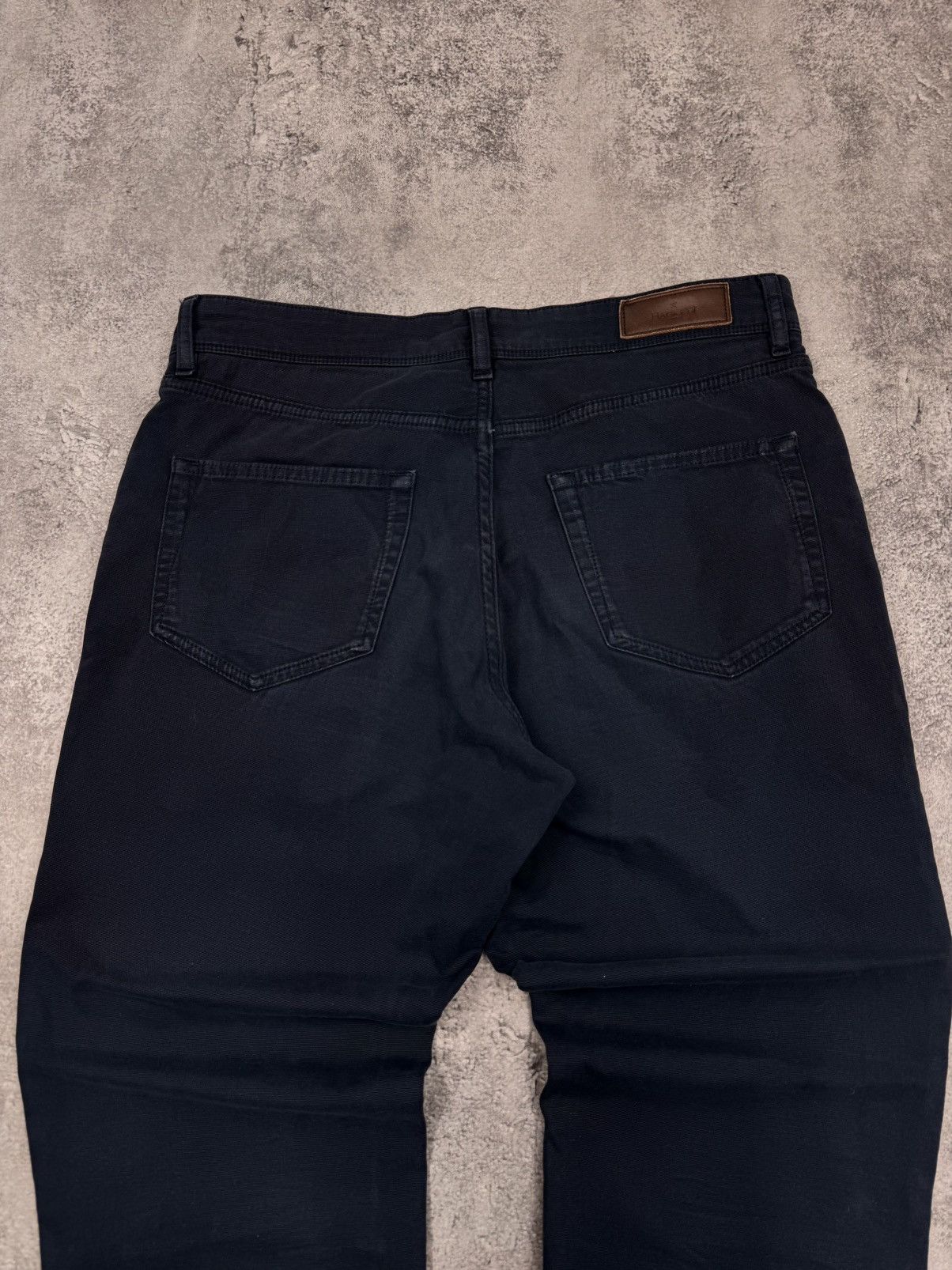 Hackett Hackett London Men Cotton Elastane Jeans Dark Blue Size 32R Size US 32 / EU 48 - 2 Thumbnail