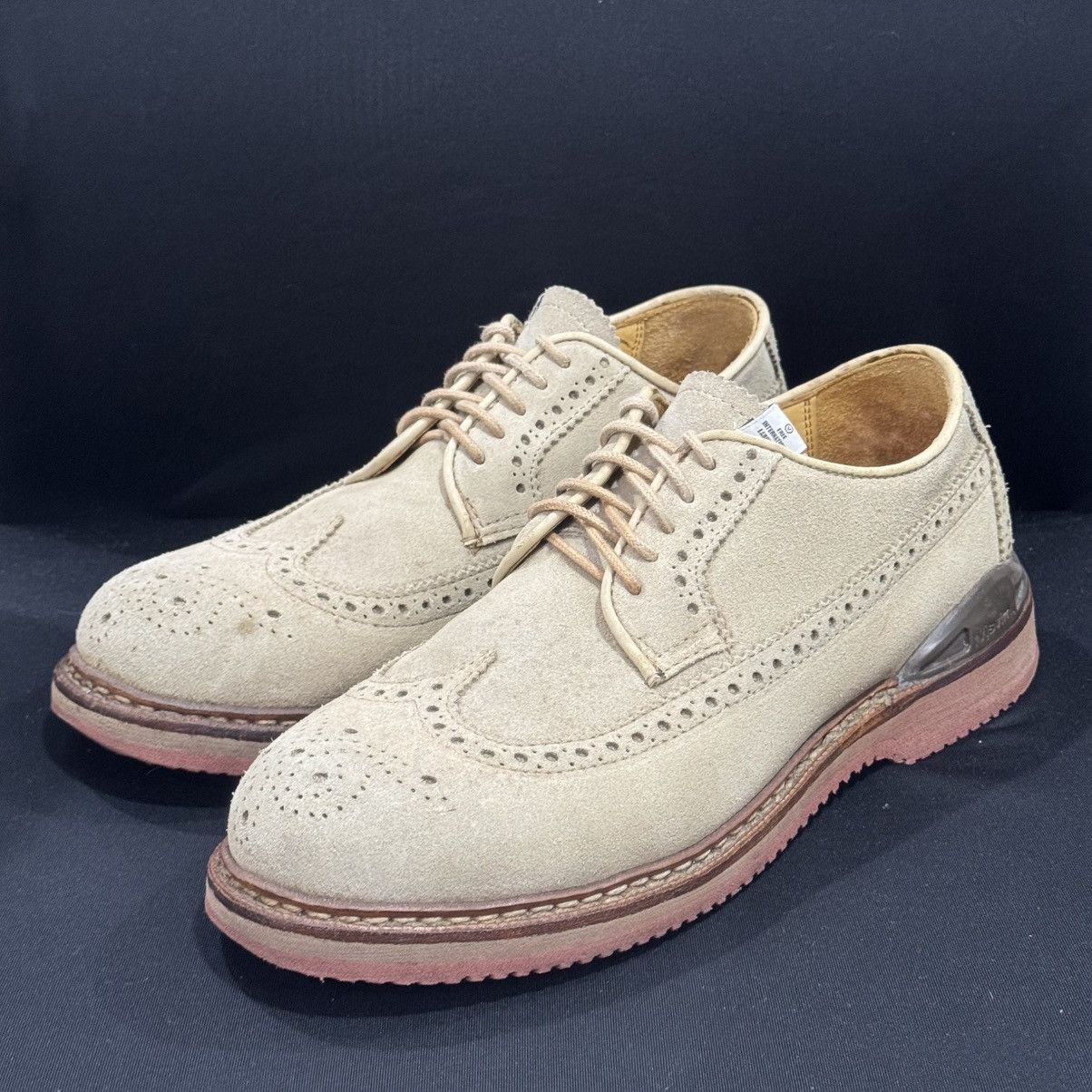 Visvim VISVIM PATRICIAN SAND WT FOLK WINGTIP SUEDE SHOES Size US 8.5 / EU 41-42 - 2 Thumbnail