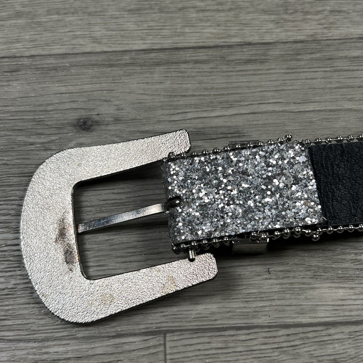Other Y2K Bling Rhinestone Belt Silver Glitter Western Drip Size ONE SIZE - 4 Thumbnail