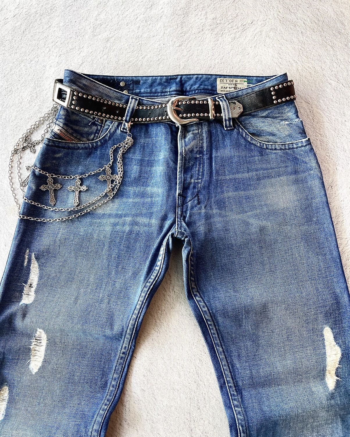 Diesel Distressed Diesel Zaf Special Flared Size US 31 - 2 Thumbnail