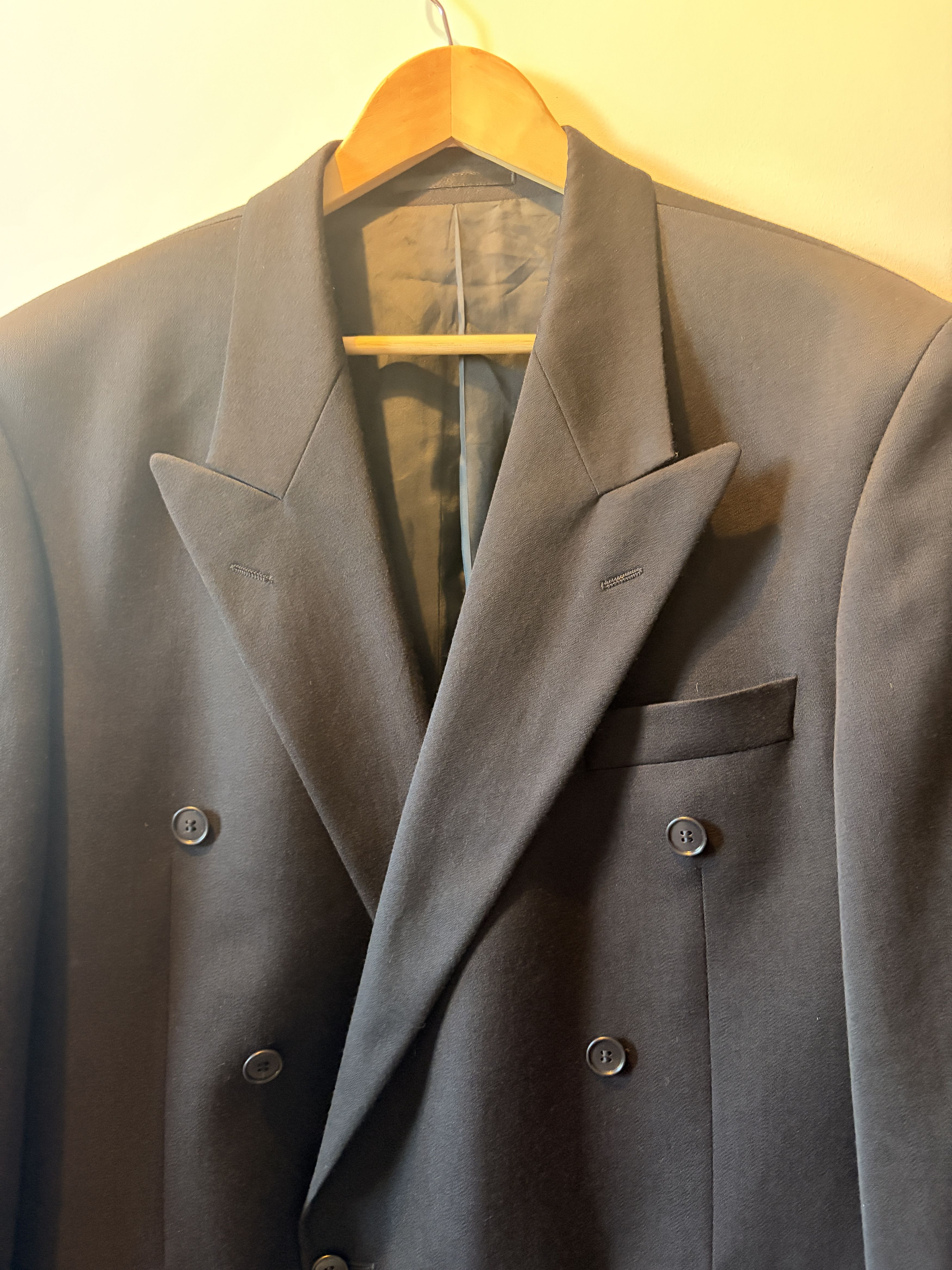 Yves Saint Laurent Yves Saint Laurent Pour Homme Double-Breasted Wool Blazer Size 52R - 2 Thumbnail