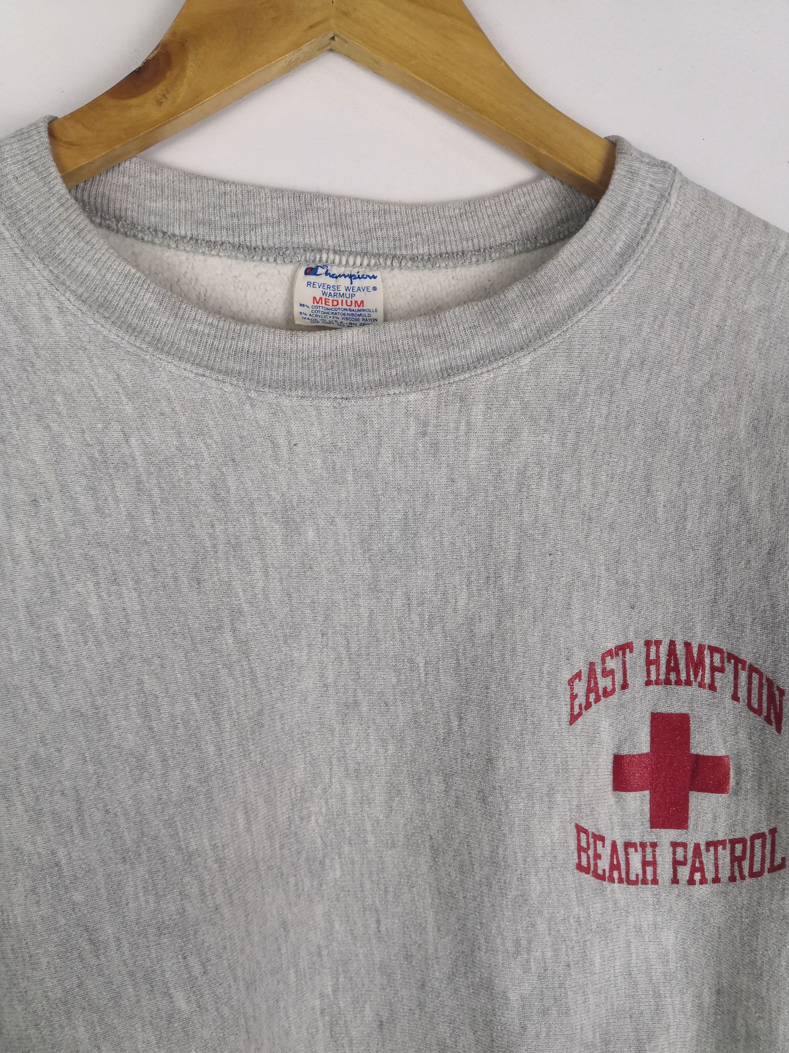 Champion Vintage 80s Champion Sweatshirt East Hampton Beach Patrol Size US M / EU 48-50 / 2 - 4 Thumbnail