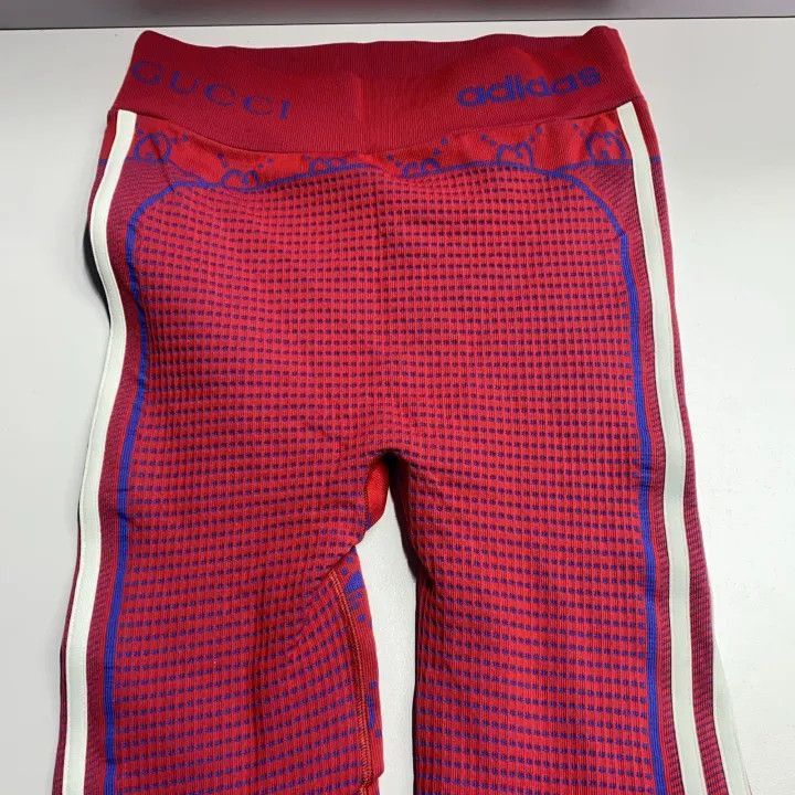 Gucci Gucci x Adidas Striped Logo Sports Pants-2507 Size 23" - 6 Thumbnail