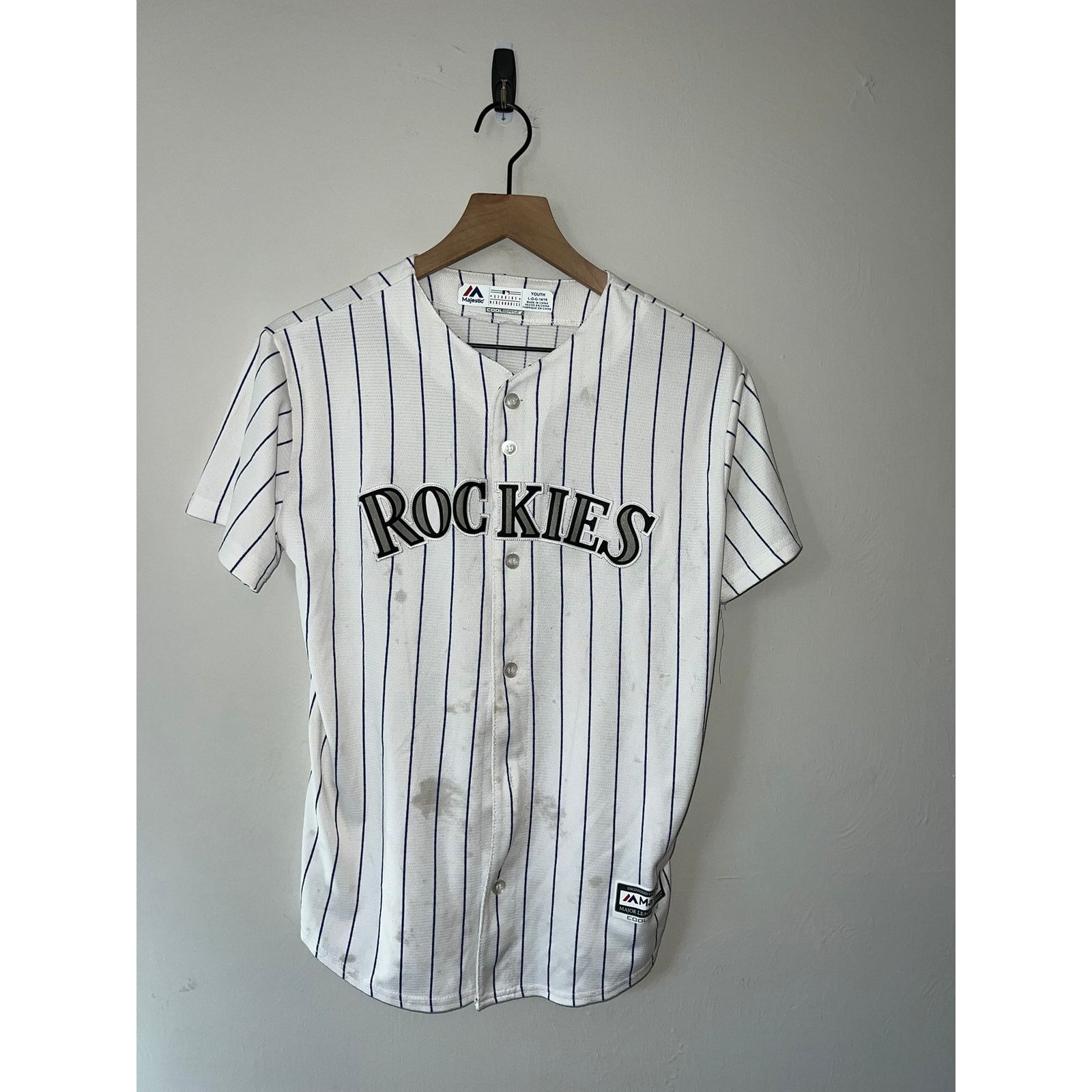 MLB MLB Youth Colorado Rockies #2 Jersey Active Child Large Kids Size L / US 10 / IT 46 - 1 Thumbnail