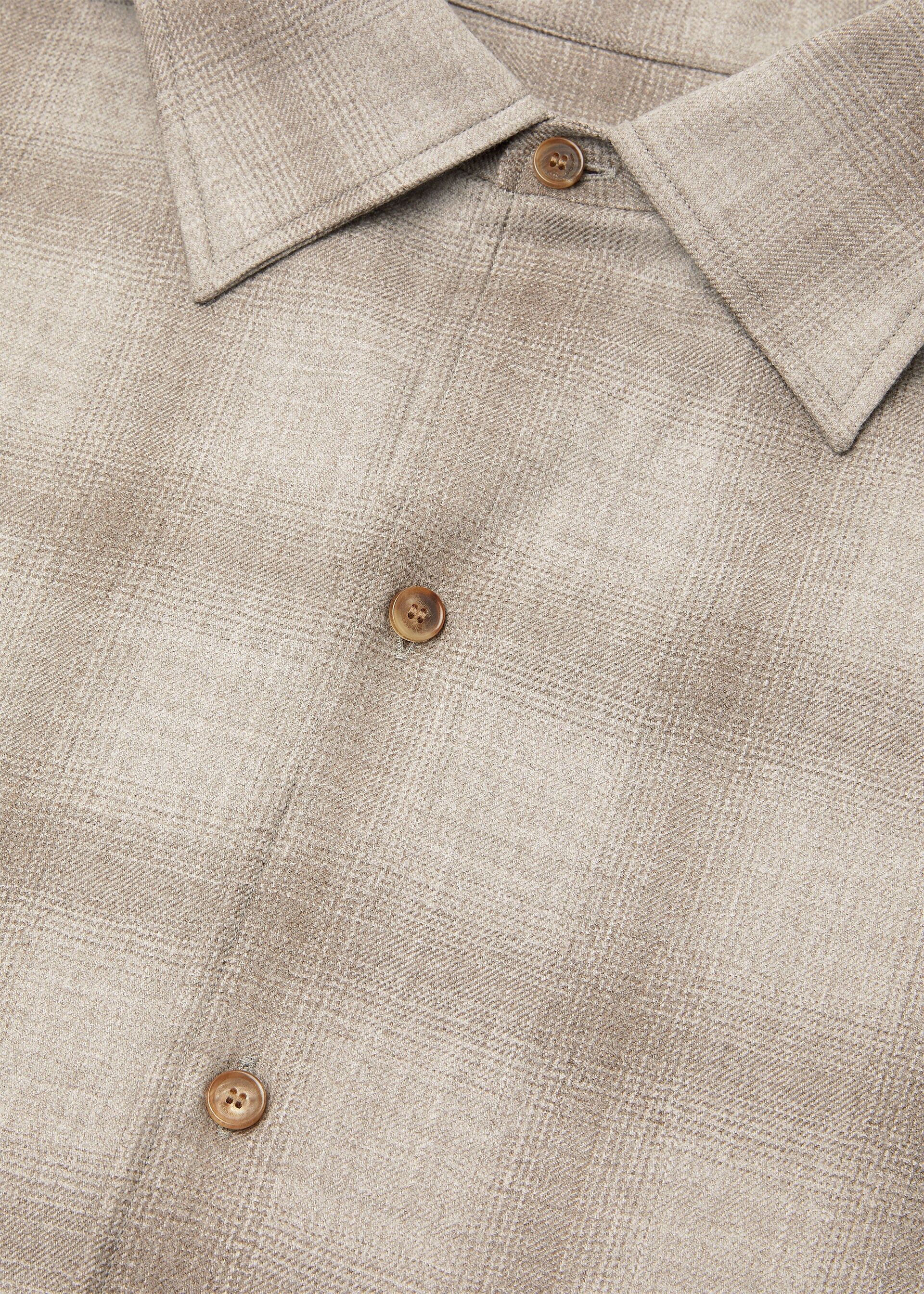 Loro Piana os11x0426 FAR0347 Franco Shirt in Light Brown Size M / US 6-8 / IT 42-44 - 7 Thumbnail