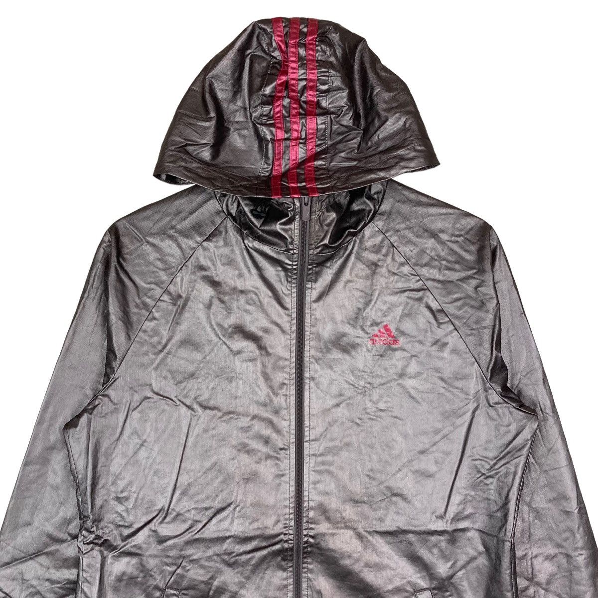 Adidas Adidas Full Zipper Shinny Sweater Hoodie Jacket Size US L / EU 52-54 / 3 - 2 Thumbnail