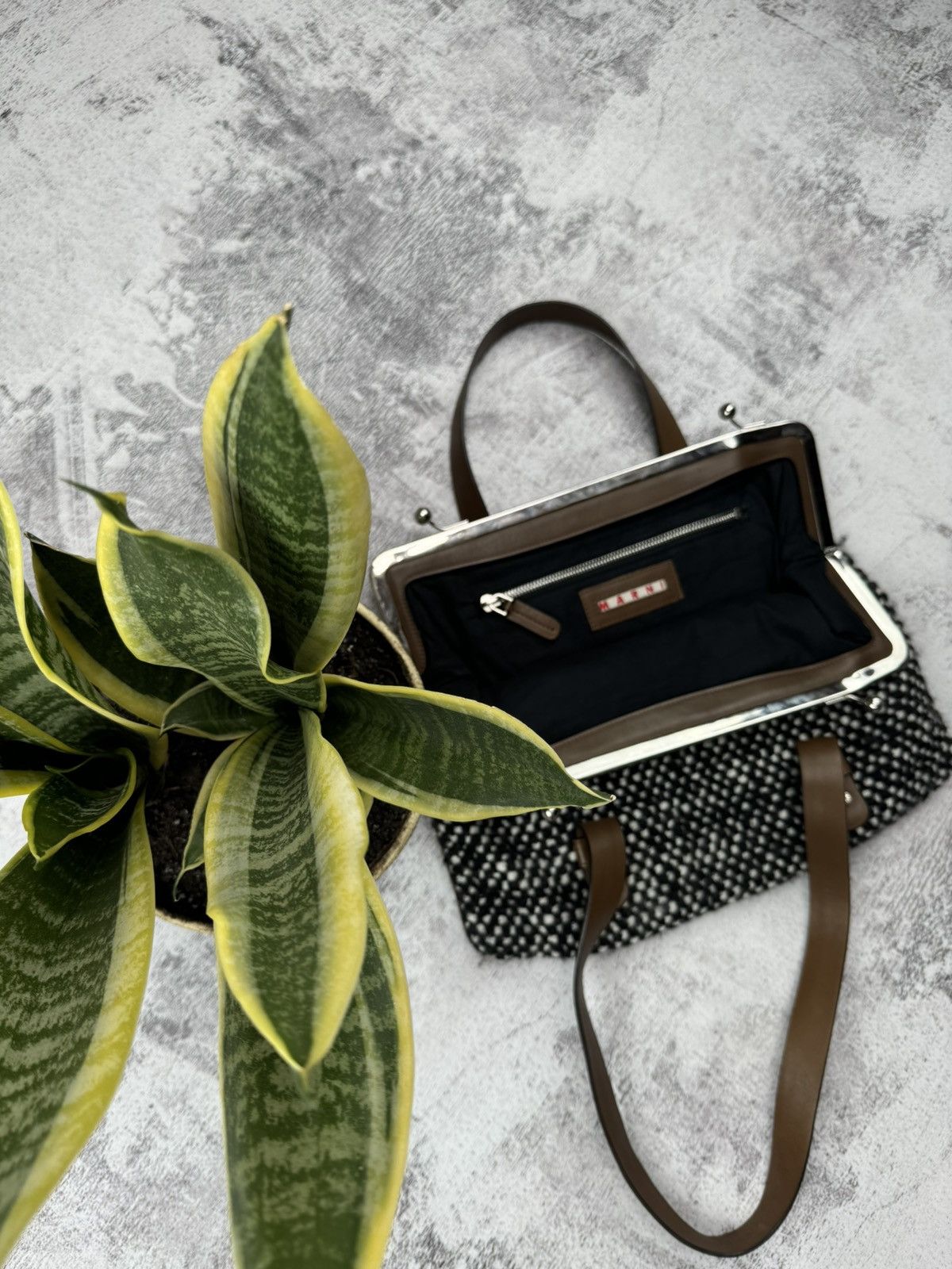 Marni Vintage 90S Tweed Marni Luxury Made in Italy Bag Size ONE SIZE - 15 Thumbnail