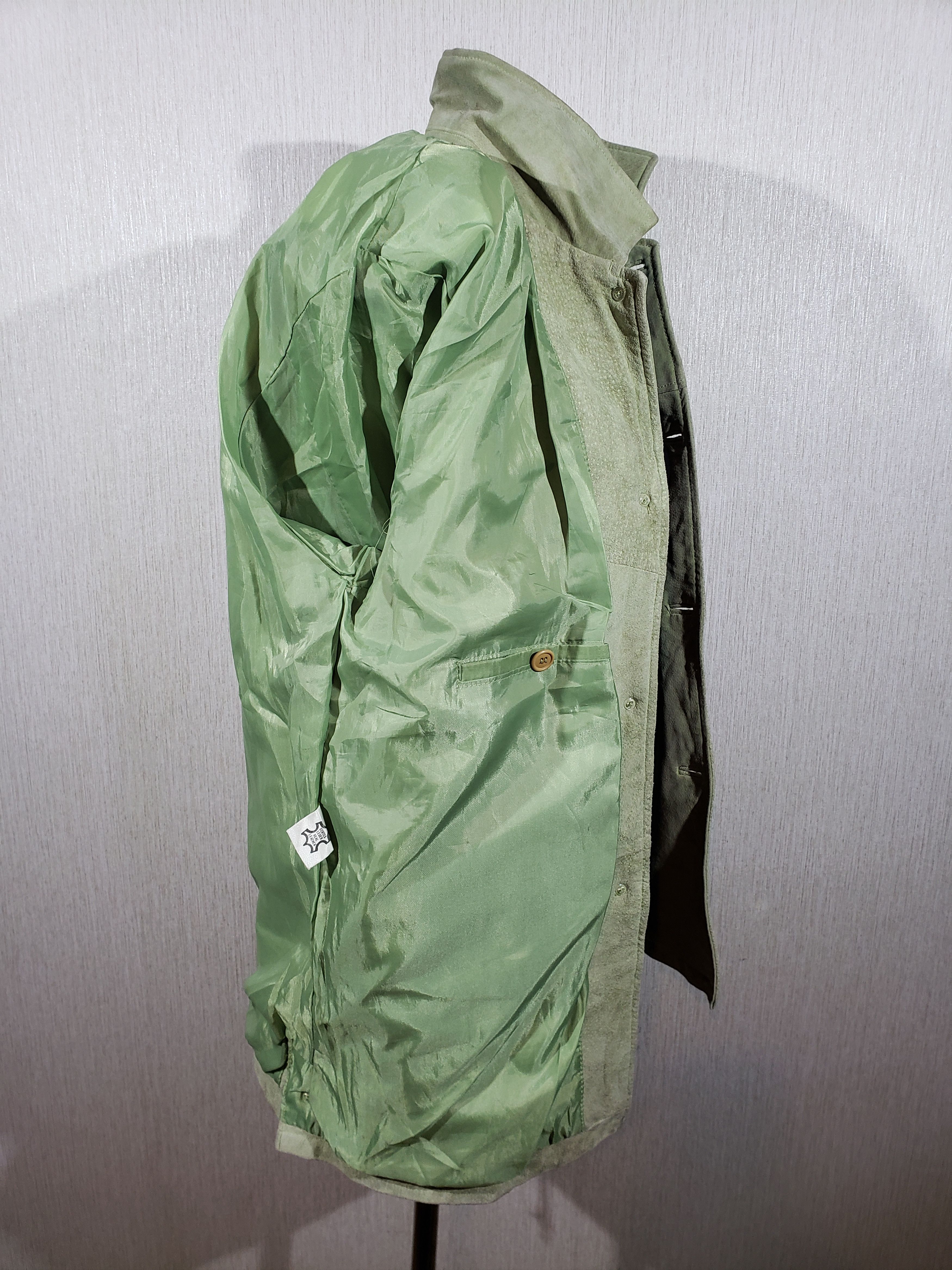 Uniqlo Stylish women's green leather jacket. Size XL / US 12-14 / IT 48-50 - 9 Thumbnail