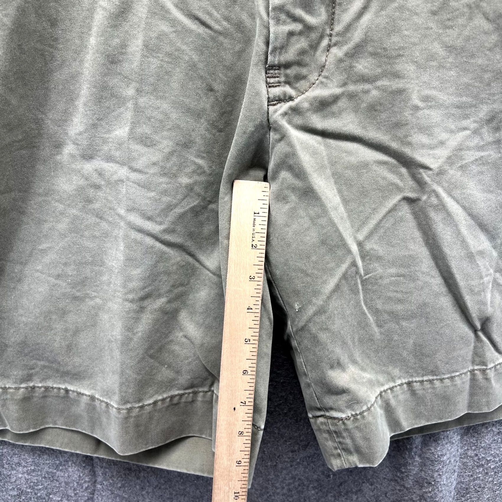 Polo Ralph Lauren VINTAGE Polo Ralph Lauren Shorts Mens 35 Green Olive Chino Flat Woven Cotton Size US S / EU 44-46 / 1 - 4 Thumbnail