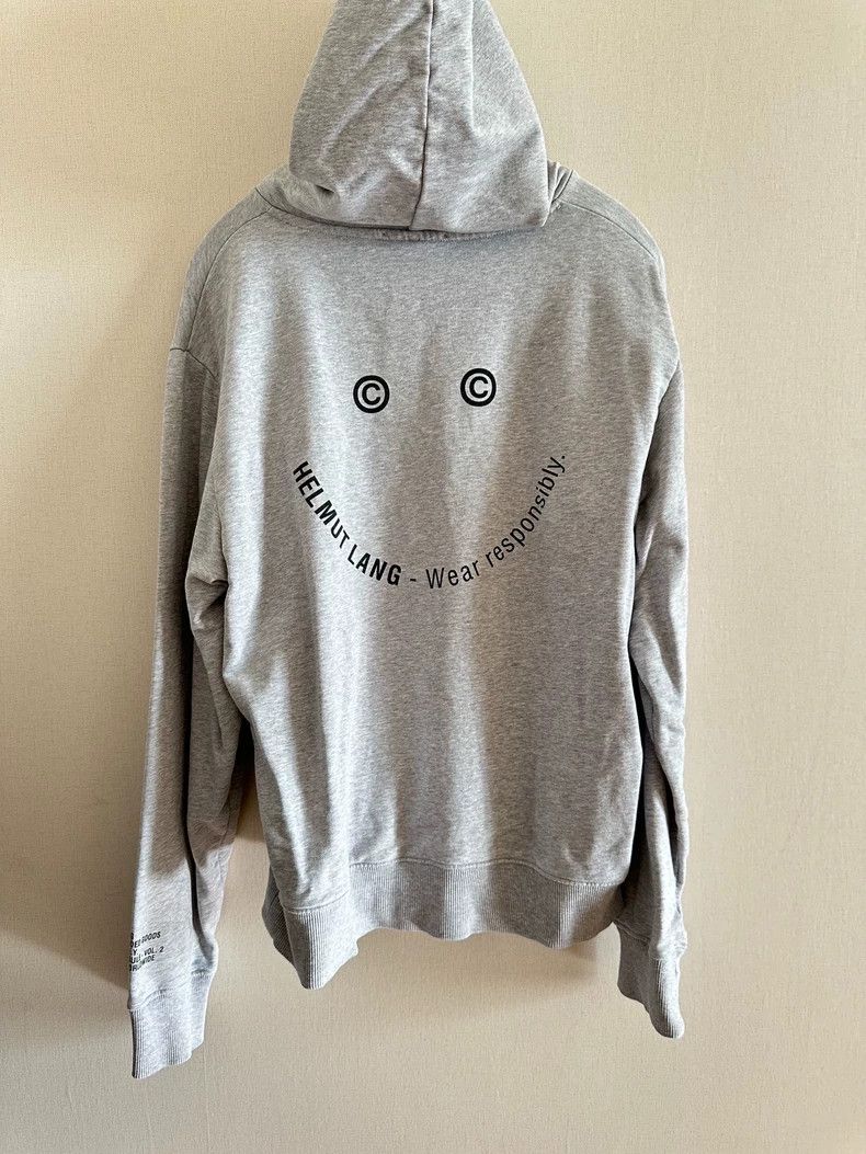 Helmut Lang HELMUT LANG Gray logo hoodie Size US L / EU 52-54 / 3 - 2 Thumbnail
