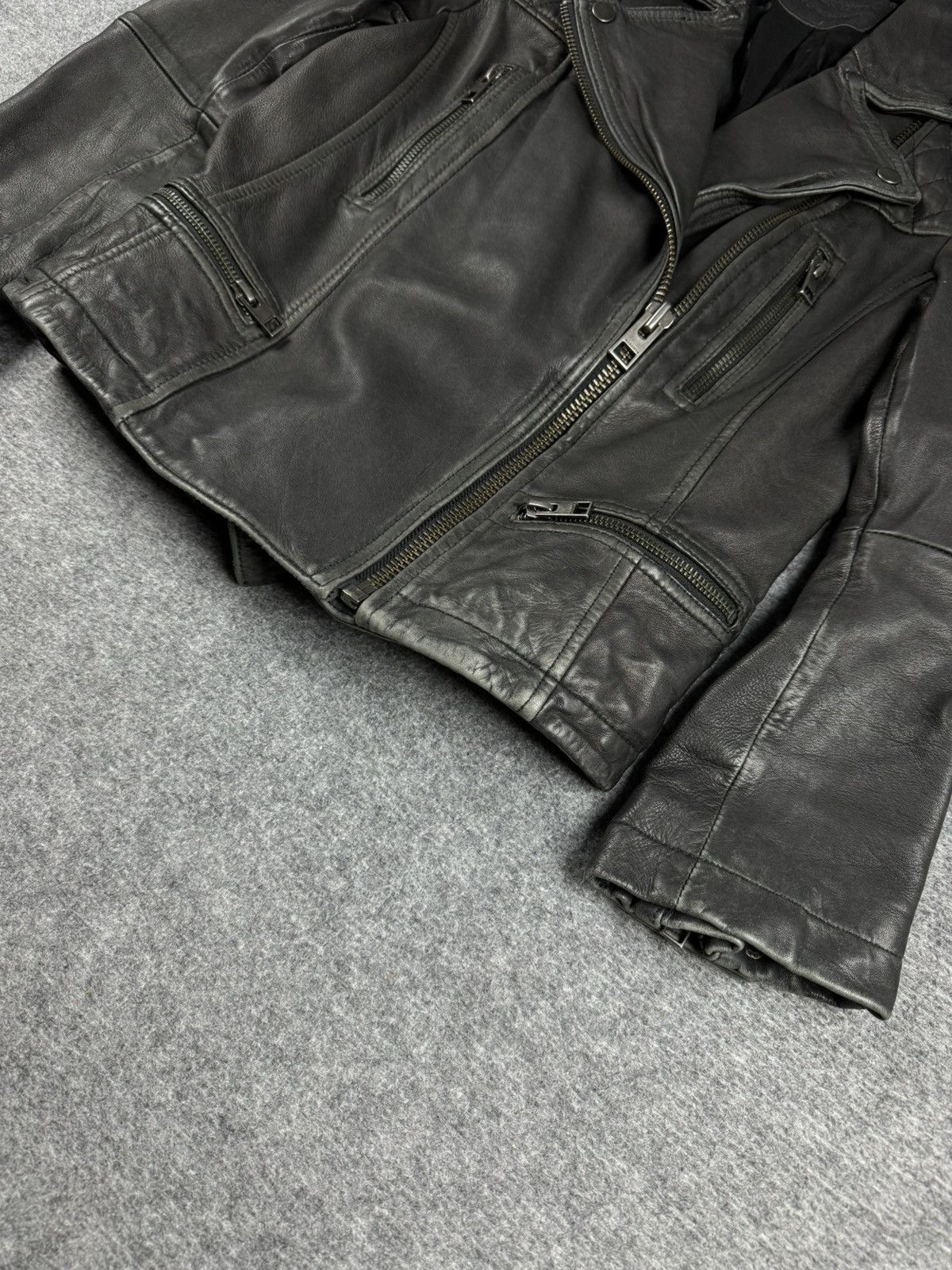 Allsaints × Genuine Leather Allsaints Rampones Leather Jacket Size M / US 6-8 / IT 42-44 - 2 Thumbnail