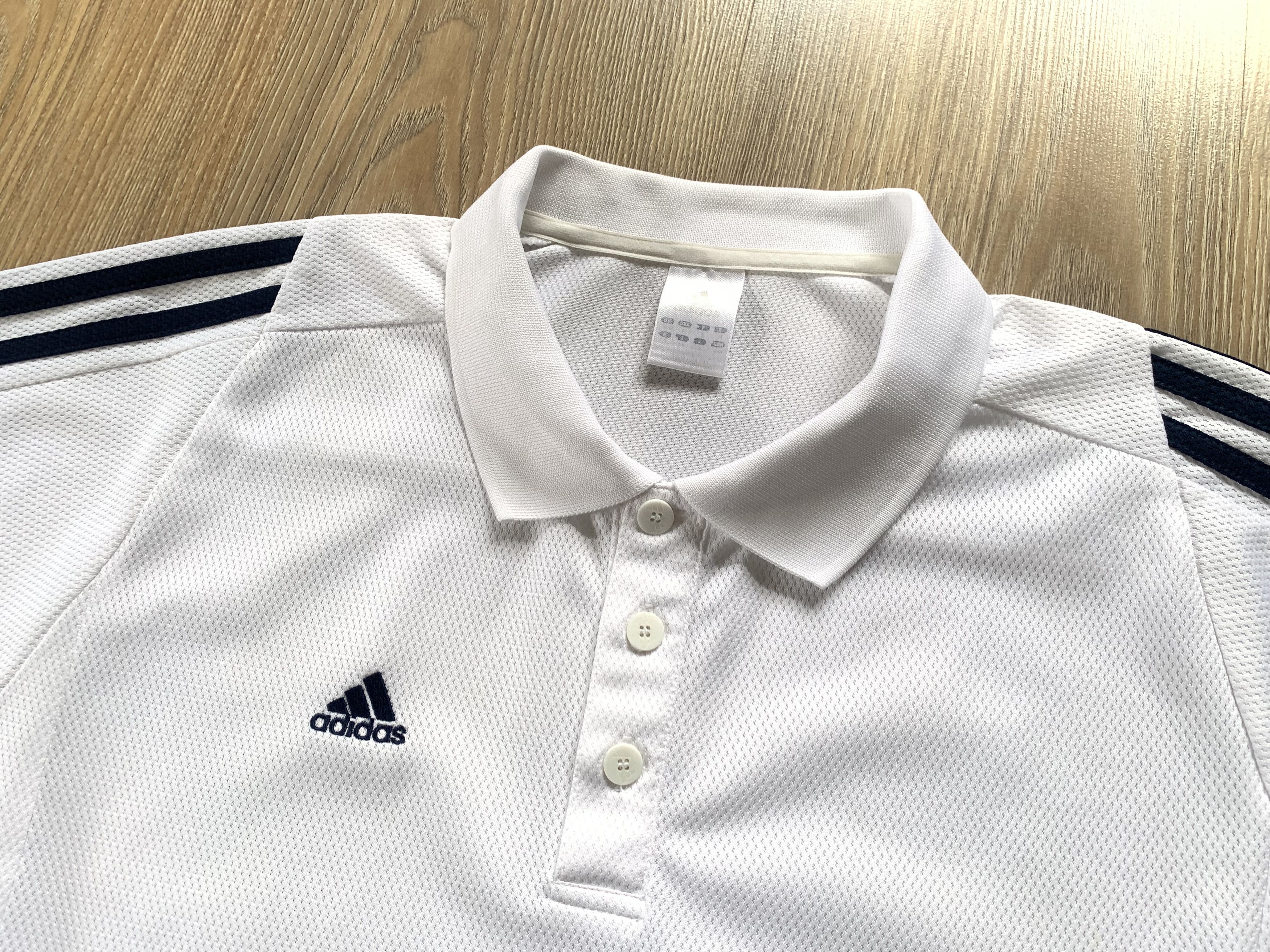 Adidas Vintage Adidas Mens White Training Polo Shirt Size US M / EU 48-50 / 2 - 4 Thumbnail