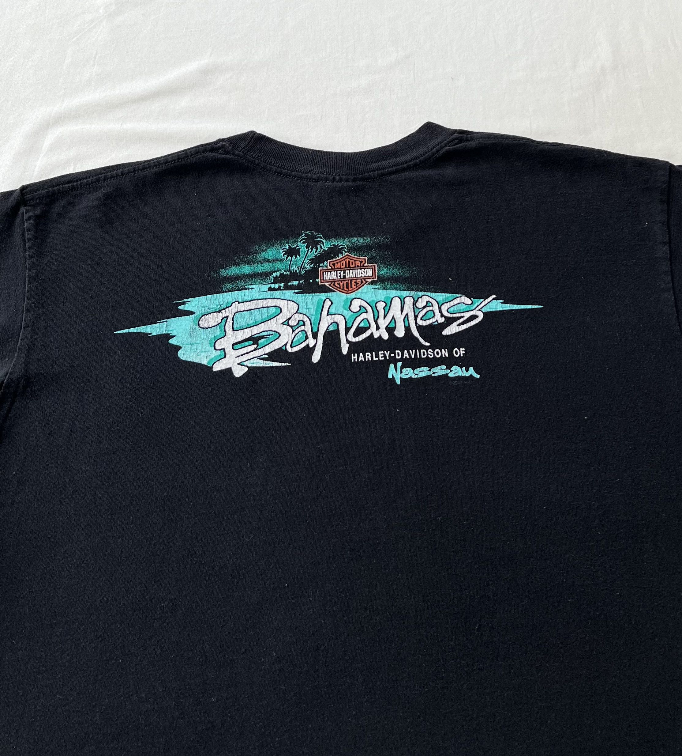 Harley Davidson Vintage 2008 Harley Davidson Sexy Girl Bahamas T-shirt Size US XL / EU 56 / 4 - 17 Thumbnail