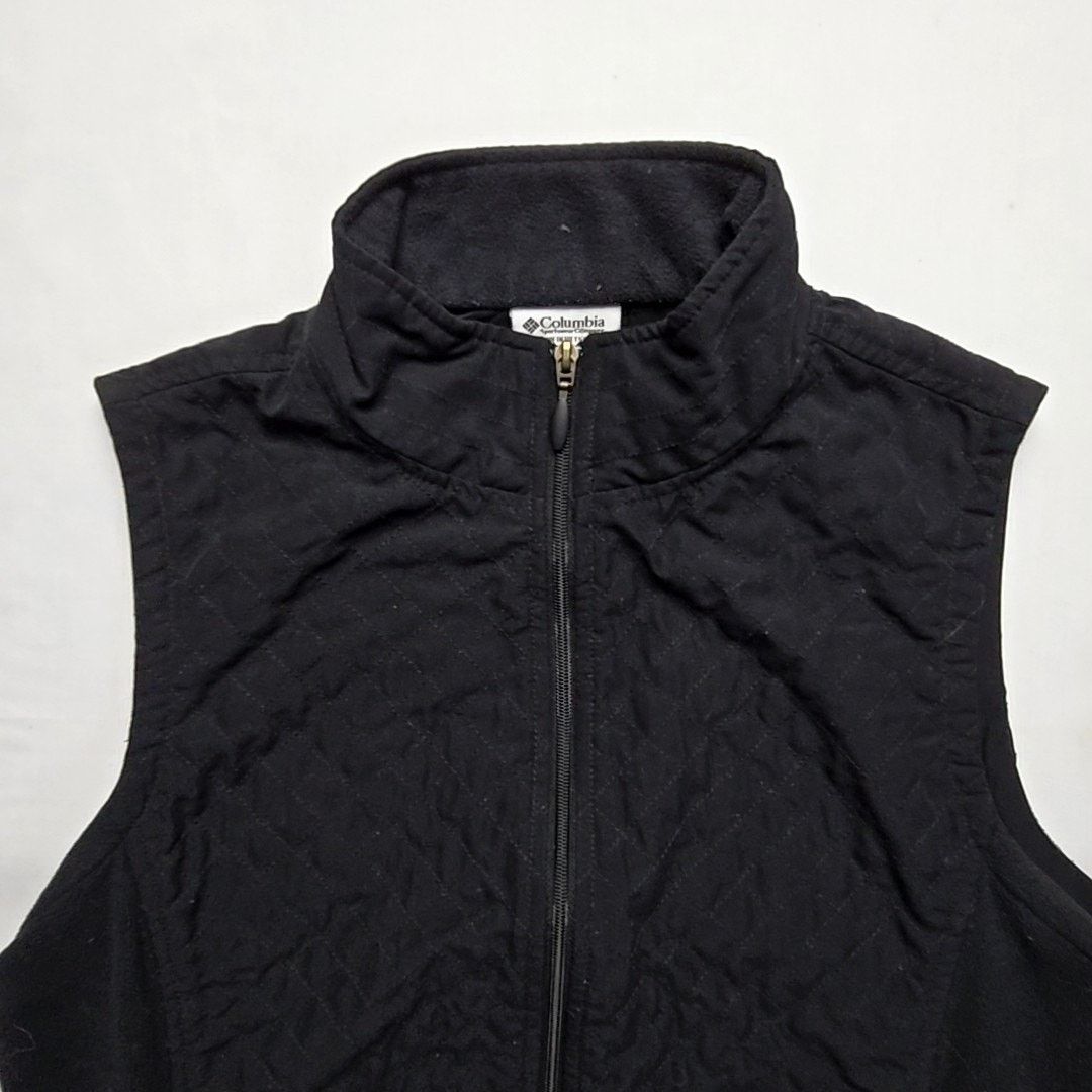 Columbia Columbia Women's Quilted Vest Black Outdoor Fleece Zip Up S Size S / US 4 / IT 40 - 2 Thumbnail