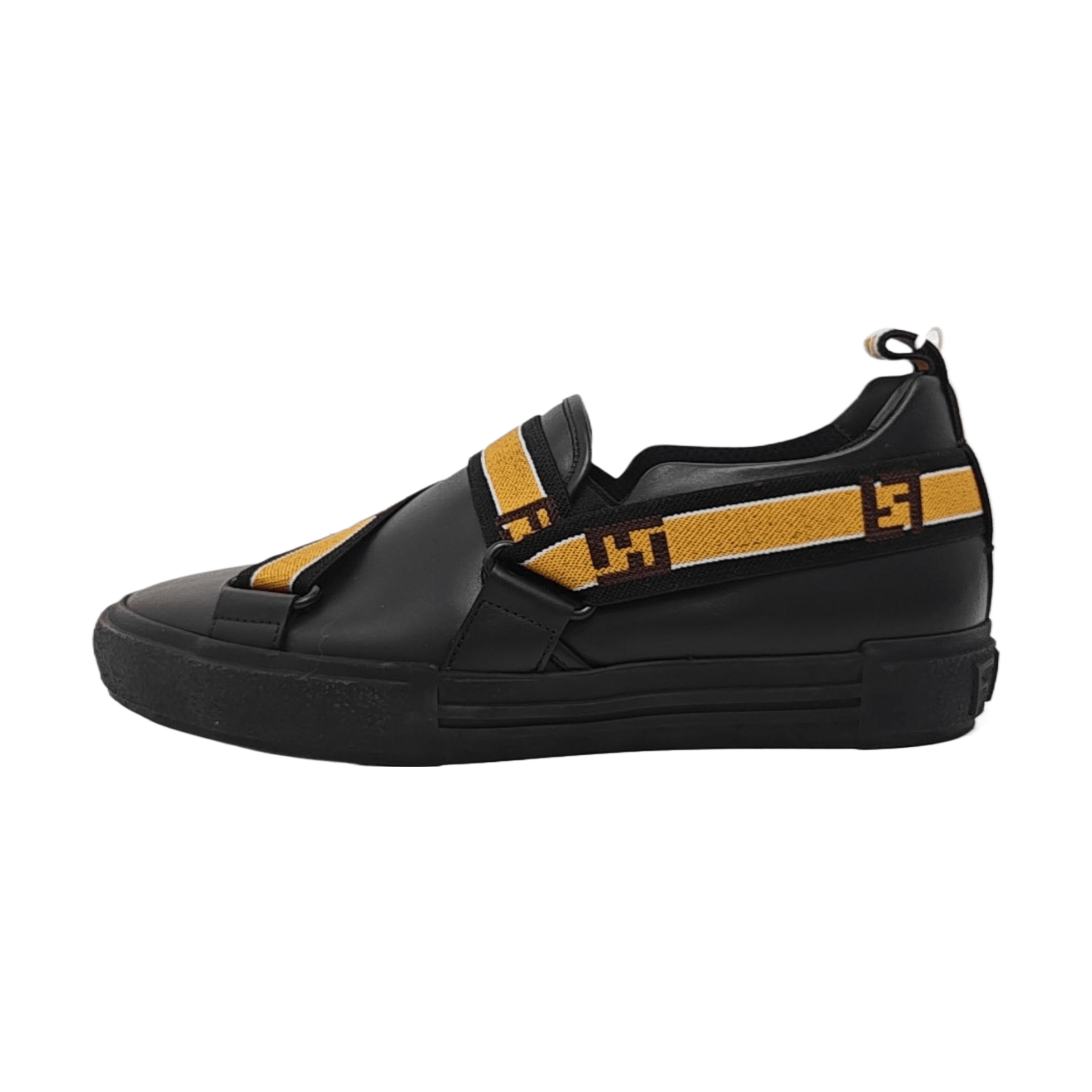 Fendi Fendi FF Strap Leather Low-Top Sneakers 41.5 Size US 8.5 / EU 41-42 - 1 Thumbnail
