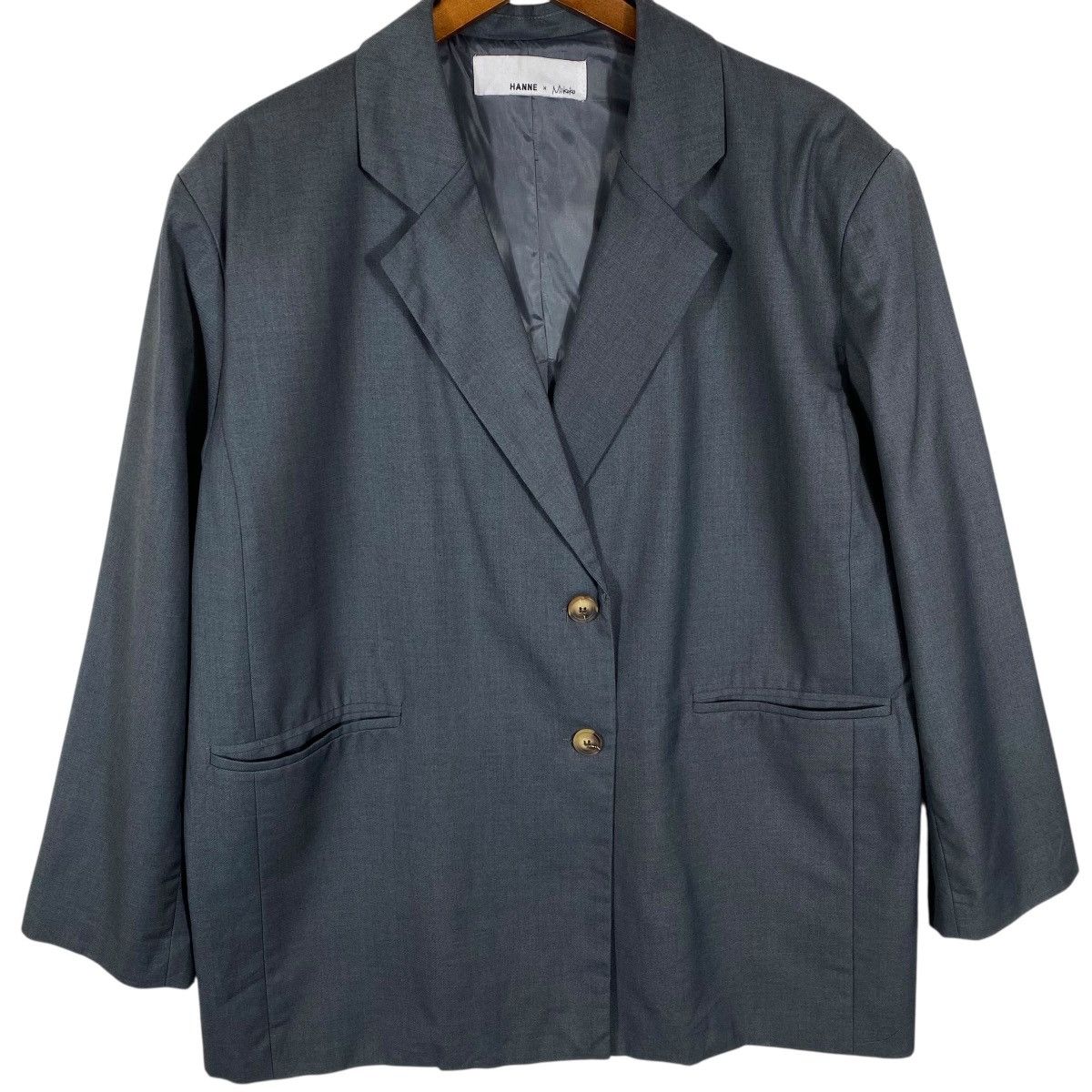 Japanese Brand Hanne X Mikako Blazer Oversize Grey Colour (Fit L) Size L / US 10 / IT 46 - 6 Thumbnail
