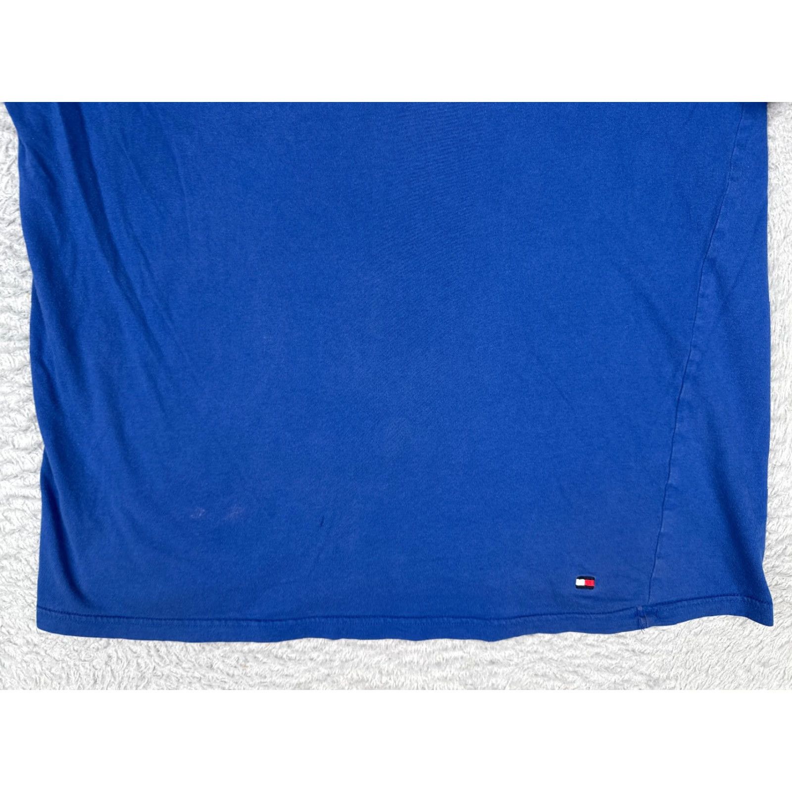 Tommy Hilfiger Tommy Hilfiger Shirt Adult XL Blue V-Neck 100% Cotton Short Sleeve Embroidered Logo Mens Size US XL / EU 56 / 4 - 5 Thumbnail