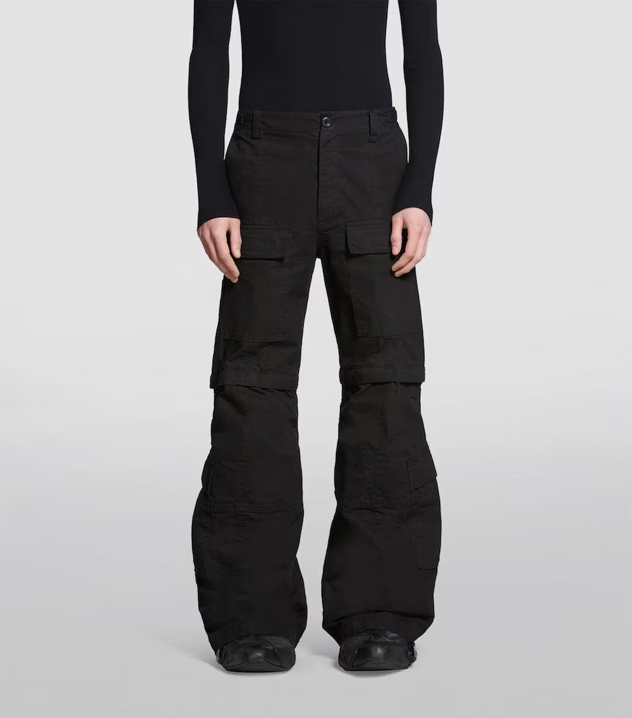 Balenciaga [M] 2190$ Winter23 Runway flared cargo pants Size US 34 / EU 50 - 2 Thumbnail