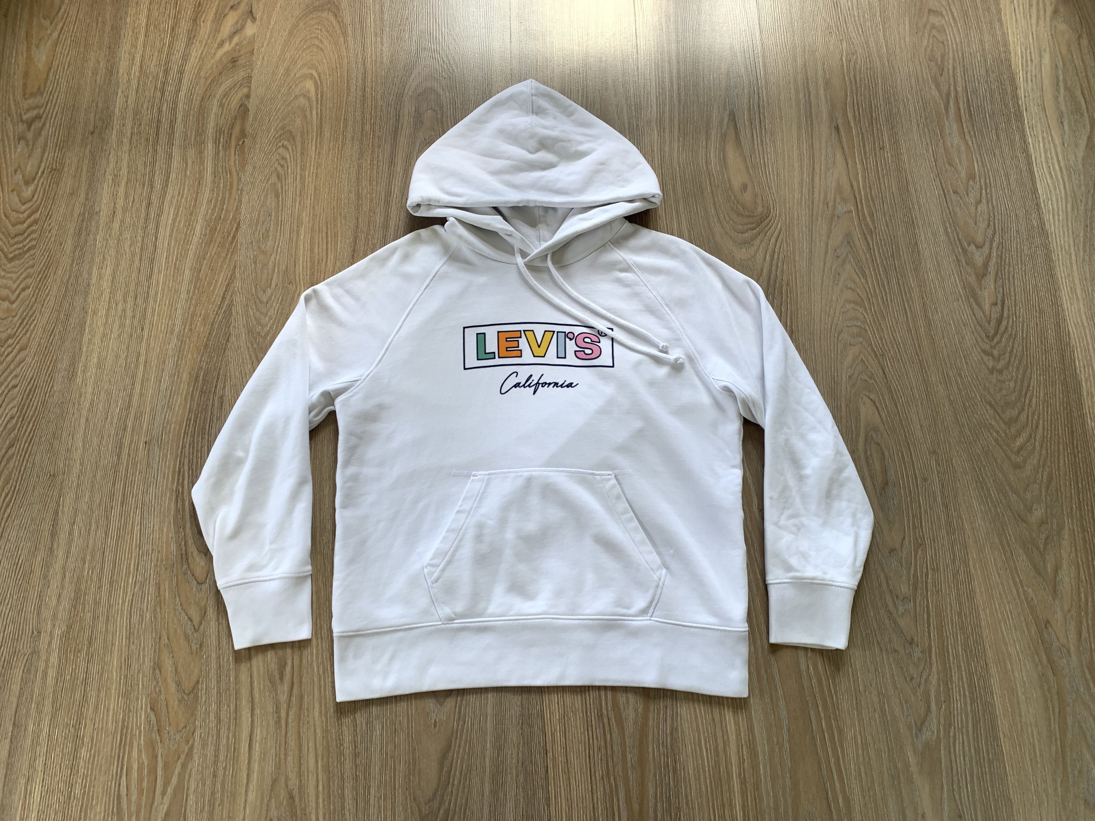 Levi's Levi's White Hoodie Multicolor Printed Logo Size US S / EU 44-46 / 1 - 1 Thumbnail
