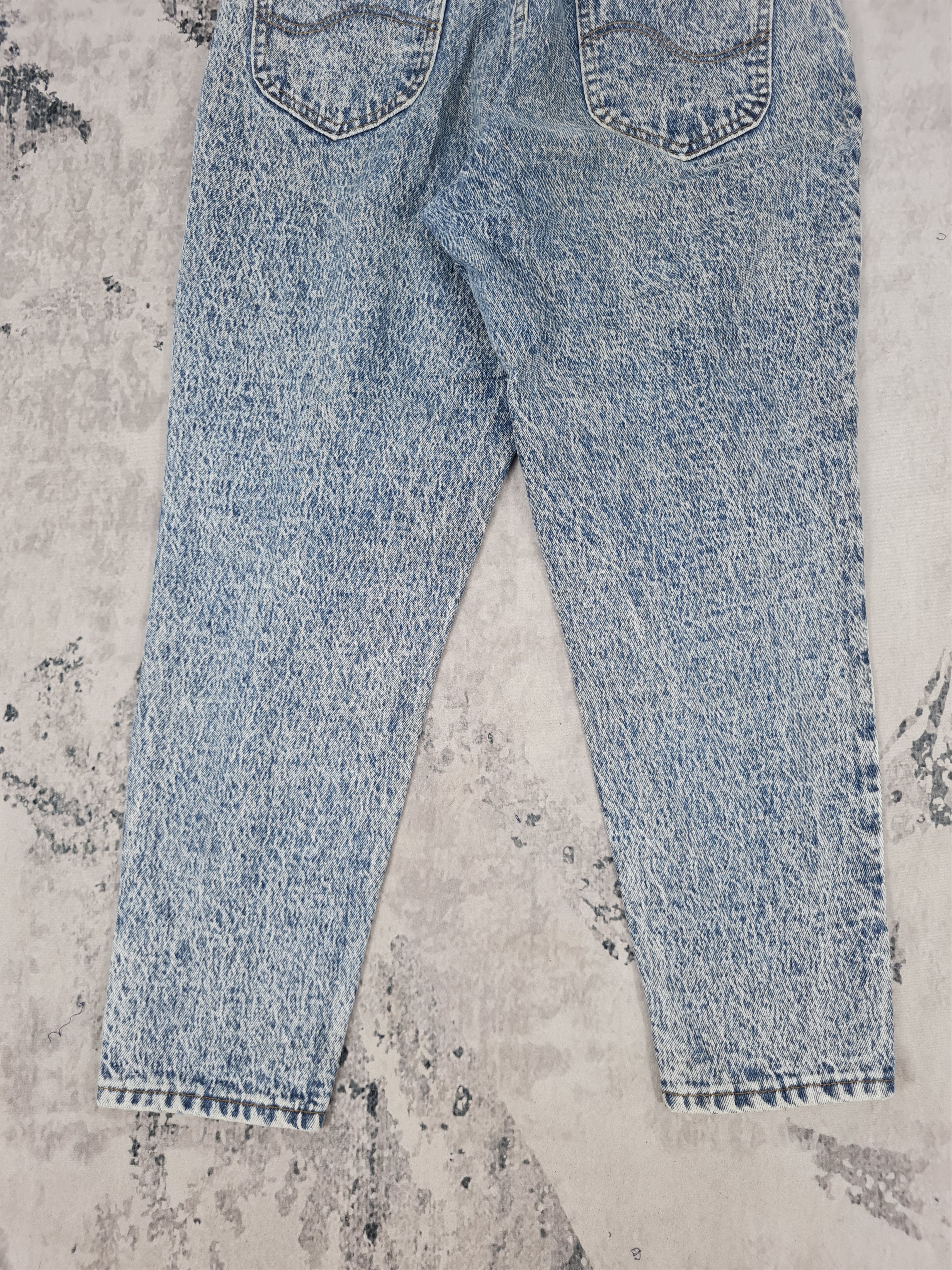 Lee Vtg 80's LEE RIDERS Acid Wash Moms Jeans 29x27 JB0123 Size 29" - 3 Thumbnail