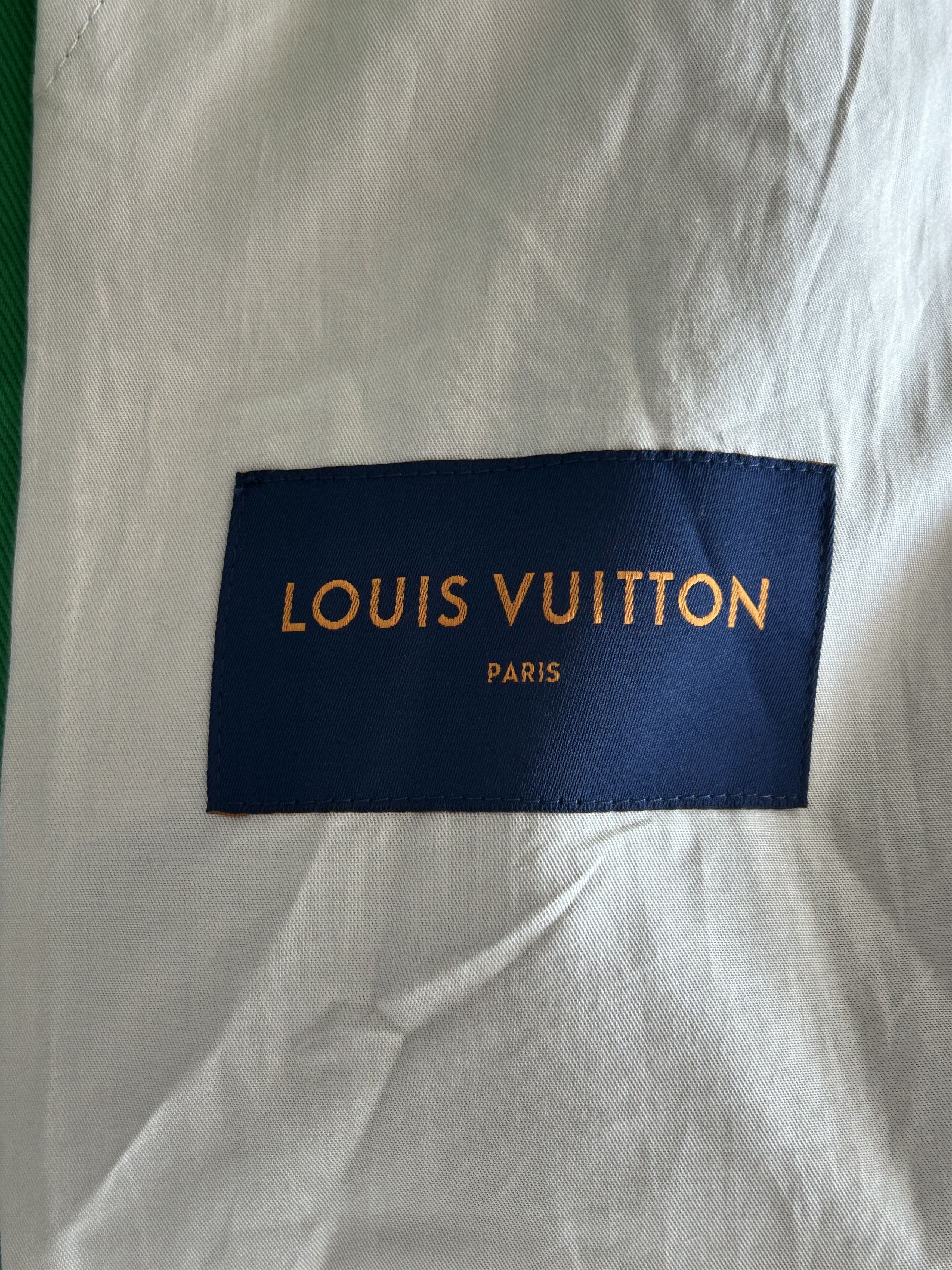 Louis Vuitton Louis Vuitton Green Monogram Shearling Workwear Jacket Size US XL / EU 56 / 4 - 3 Thumbnail